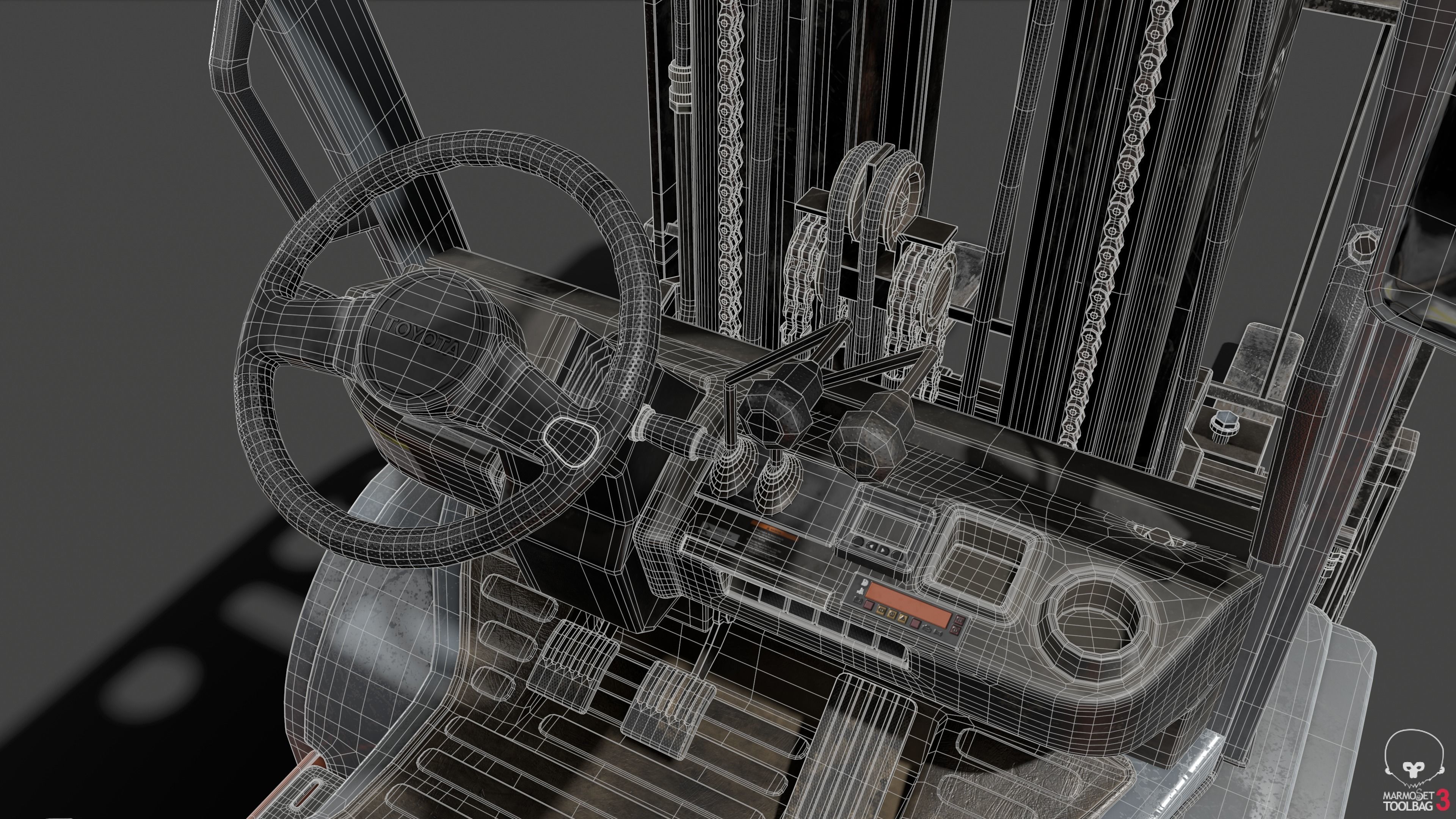 Forklift High-Poly 3D models 3D model_14