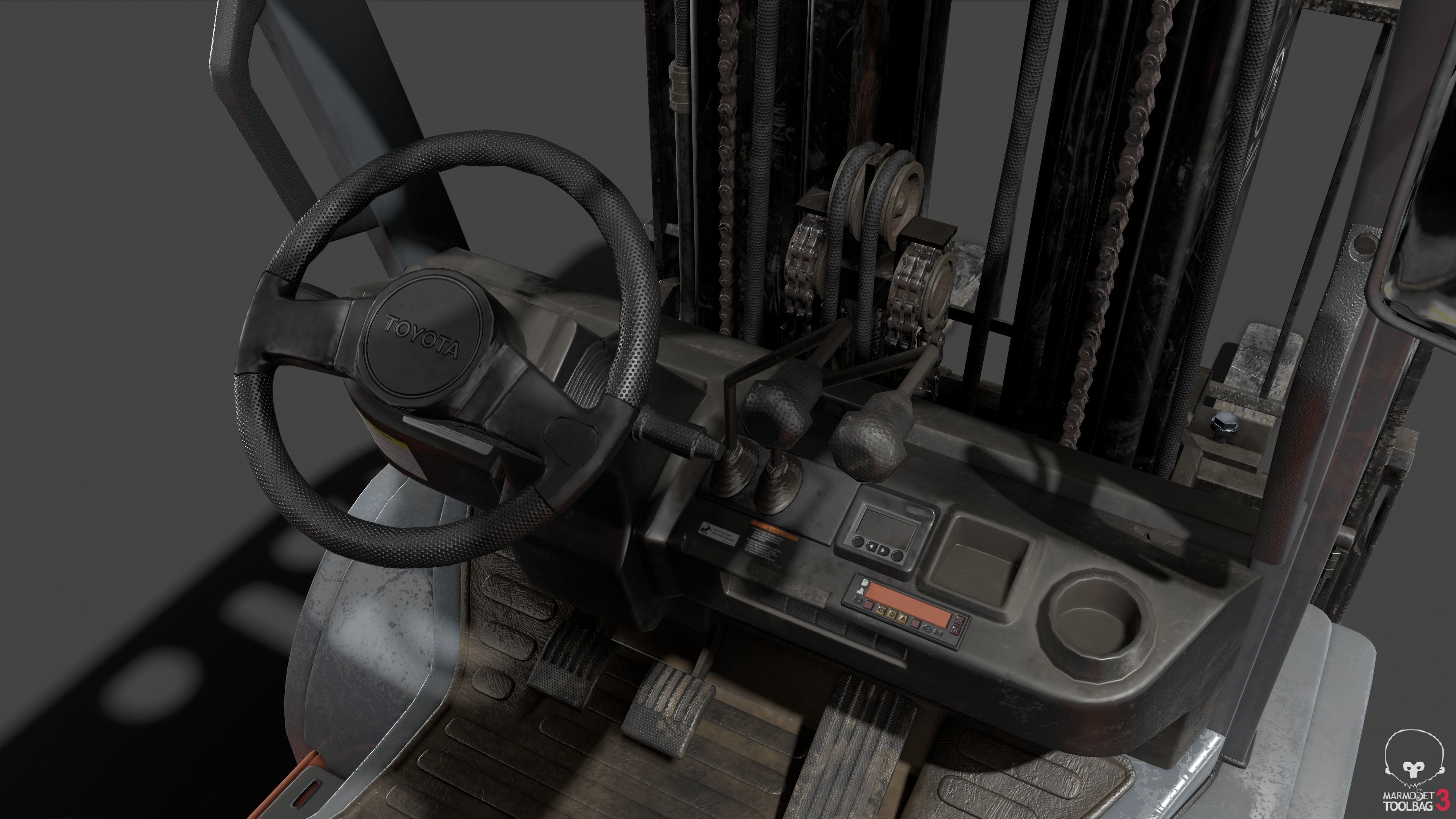 Forklift High-Poly 3D models 3D model_13