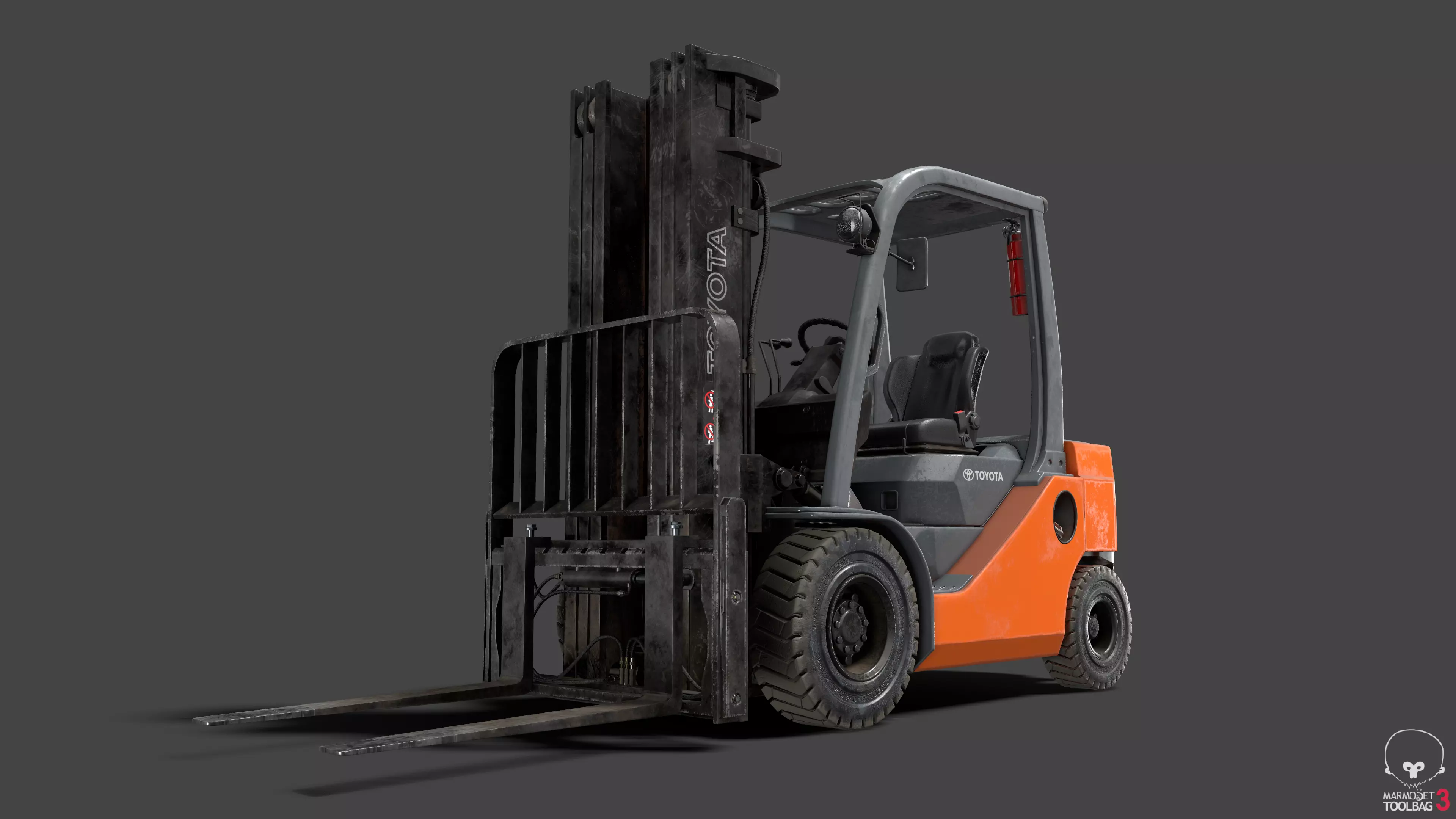 Forklift High-Poly 3D models 3D model_0