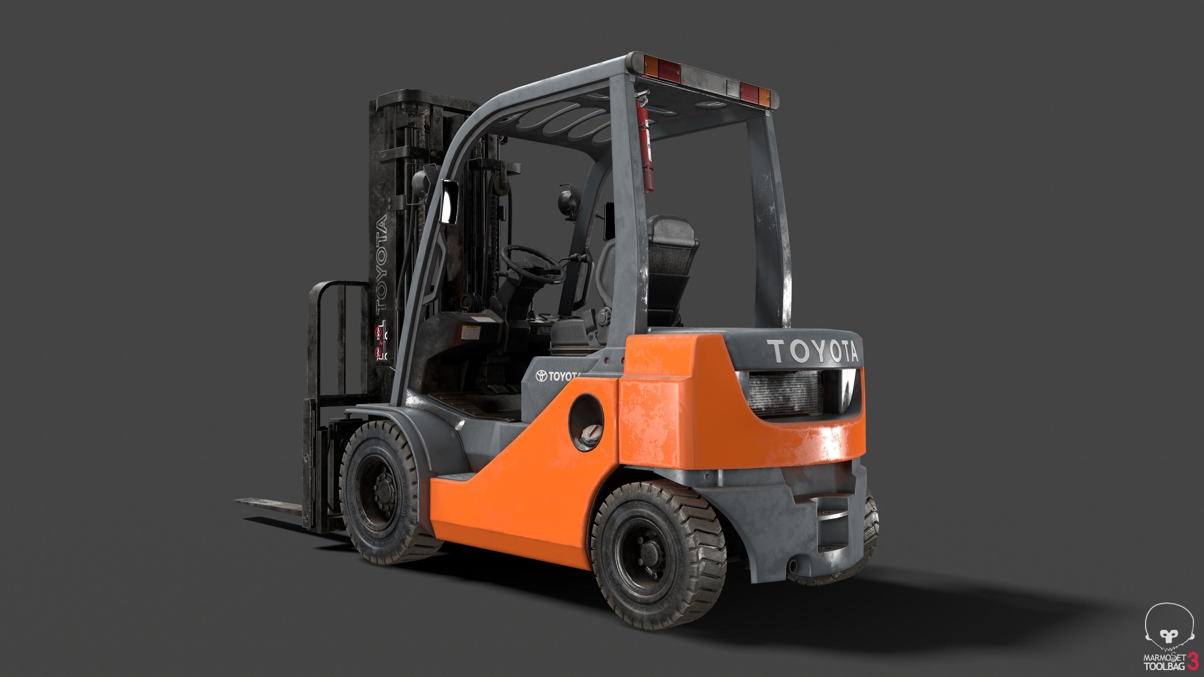 Forklift High-Poly 3D models 3D model_5