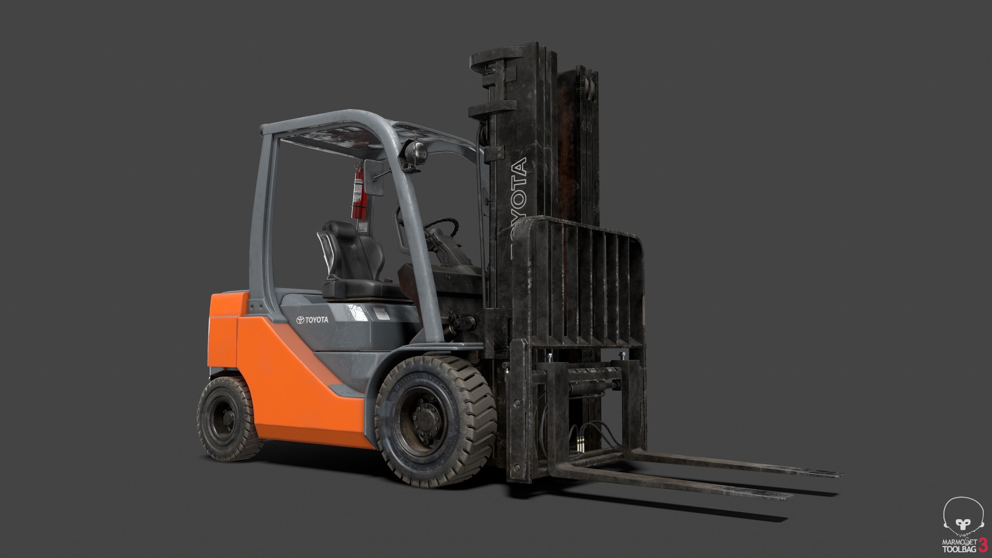 Forklift High-Poly 3D models 3D model_11