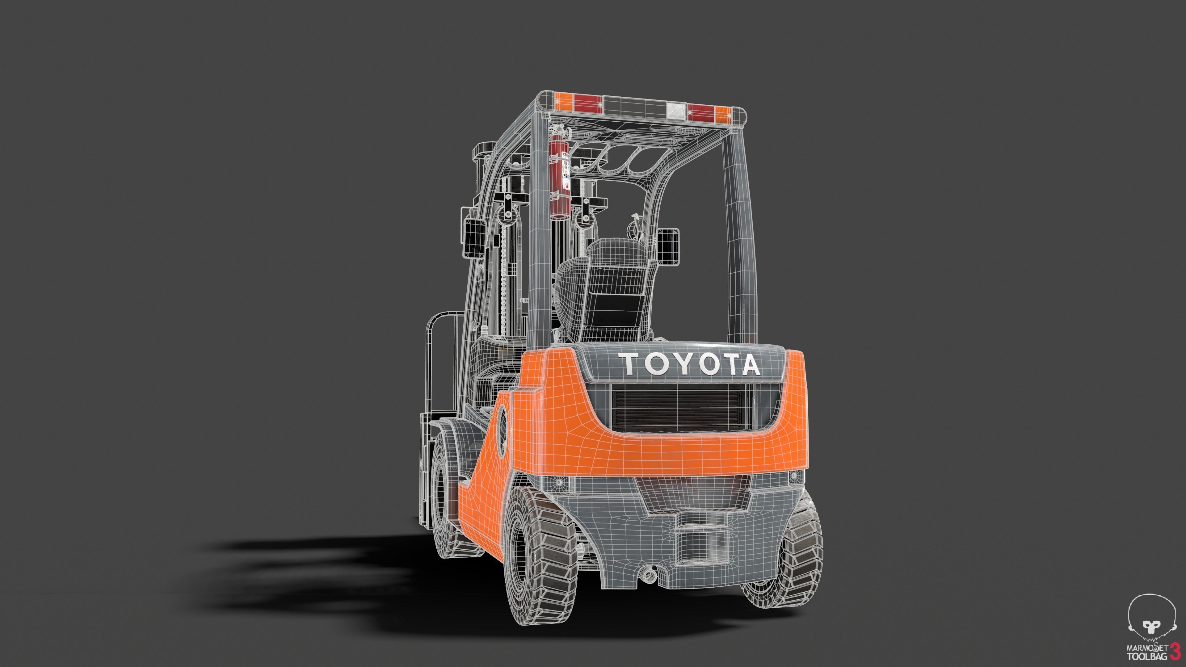 Forklift High-Poly 3D models 3D model_8