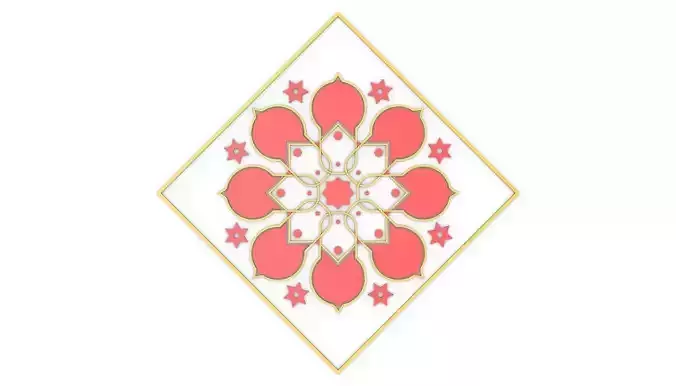 Islamic Pattern 01 Free low-poly 3D model