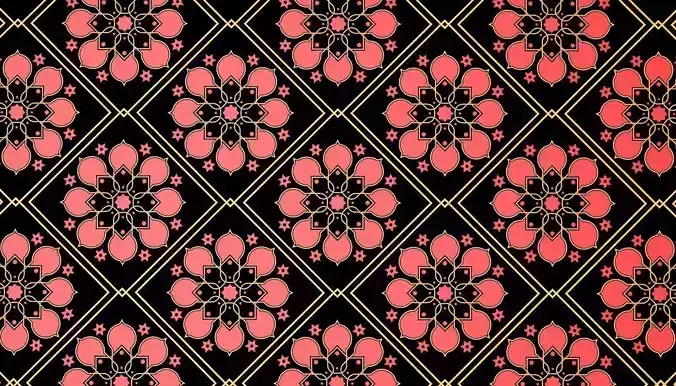 Islamic Pattern 02 Free low-poly 3D model