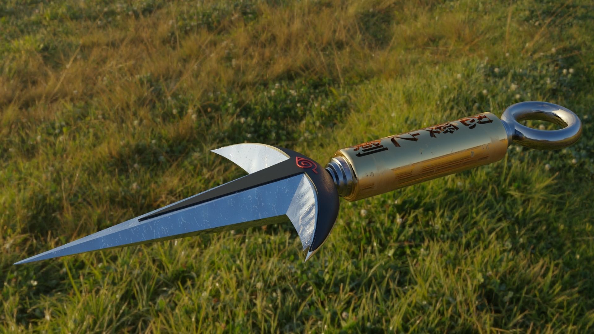 Stylized Minato Kunai  3D model_3