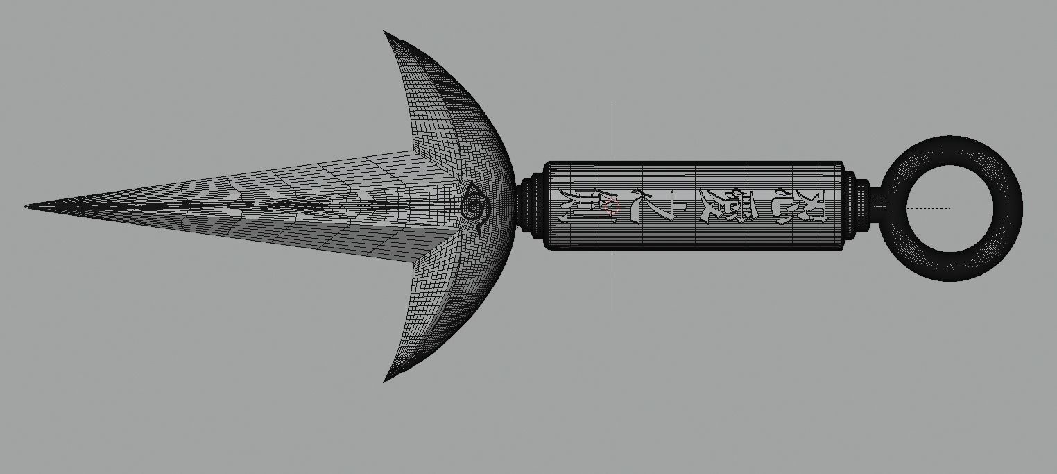 Stylized Minato Kunai  3D model_4