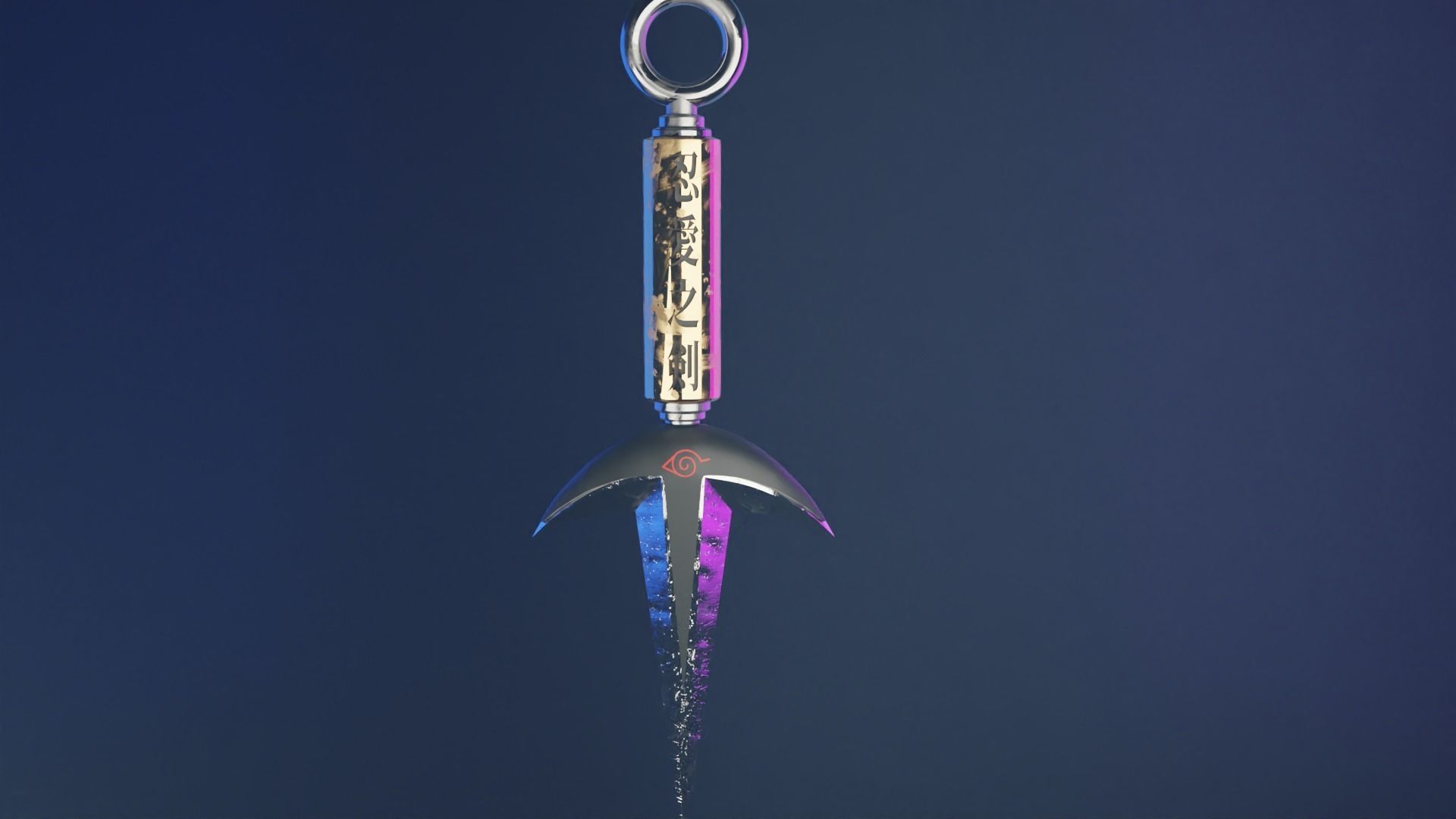 Stylized Minato Kunai  3D model_2