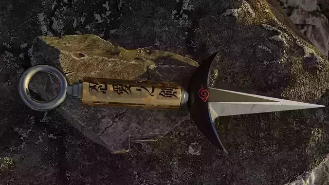 Stylized Minato Kunai  3D model