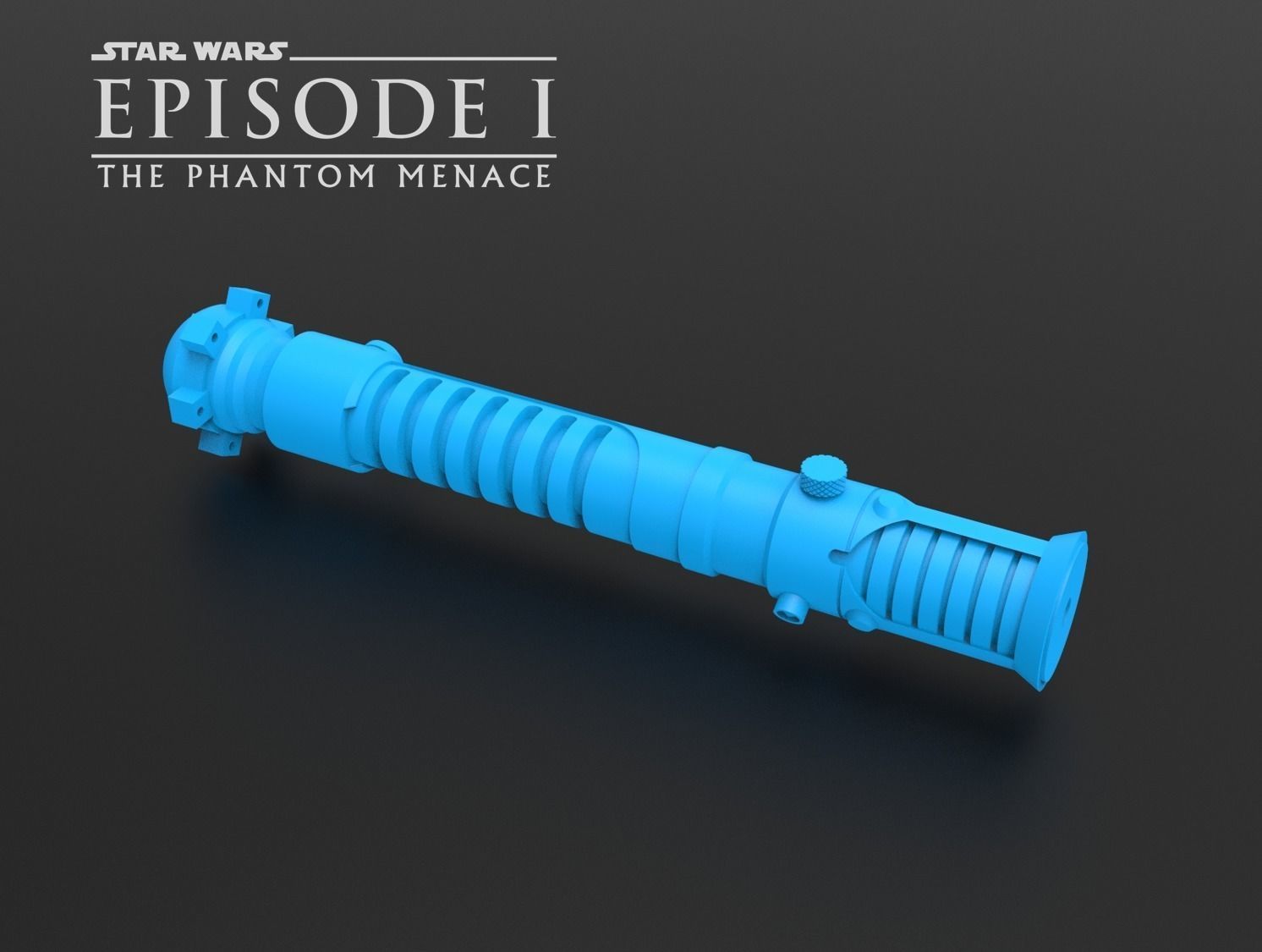 Obi-Wan Kenobi TPM Lightsaber 3D print model_3