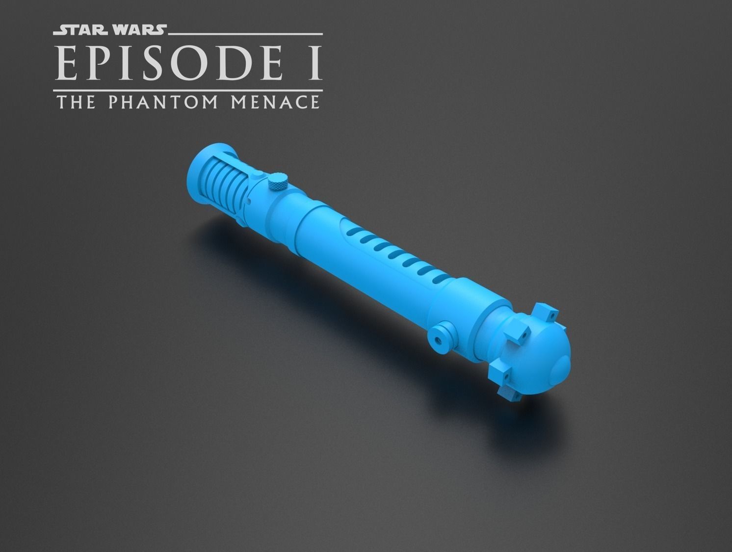 Obi-Wan Kenobi TPM Lightsaber 3D print model_1