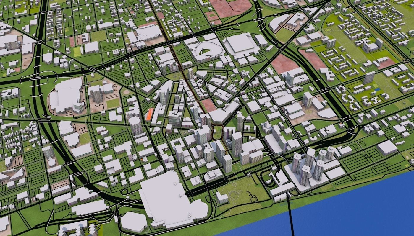 Denver City 3D model_6