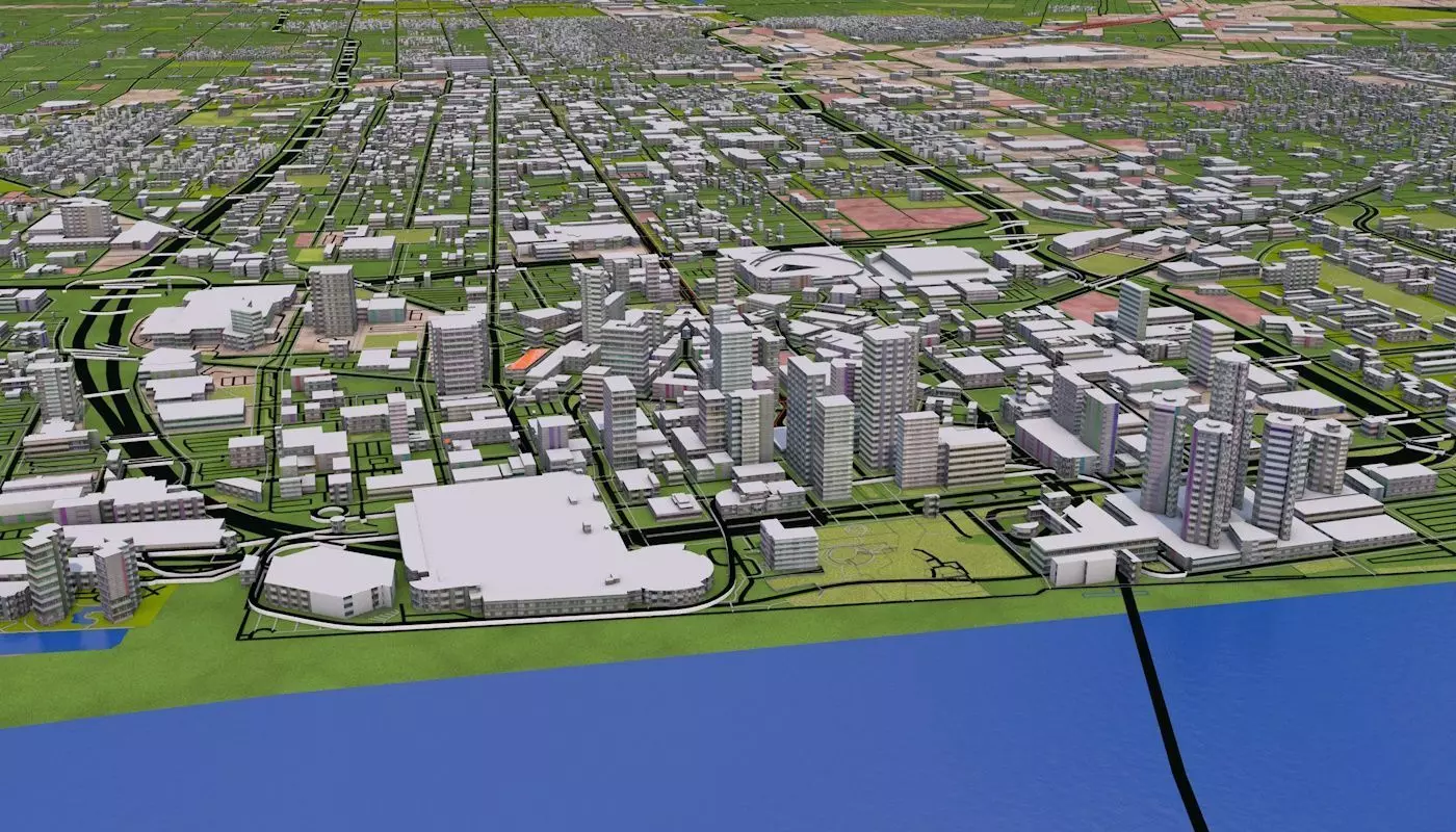 Denver City 3D model_0