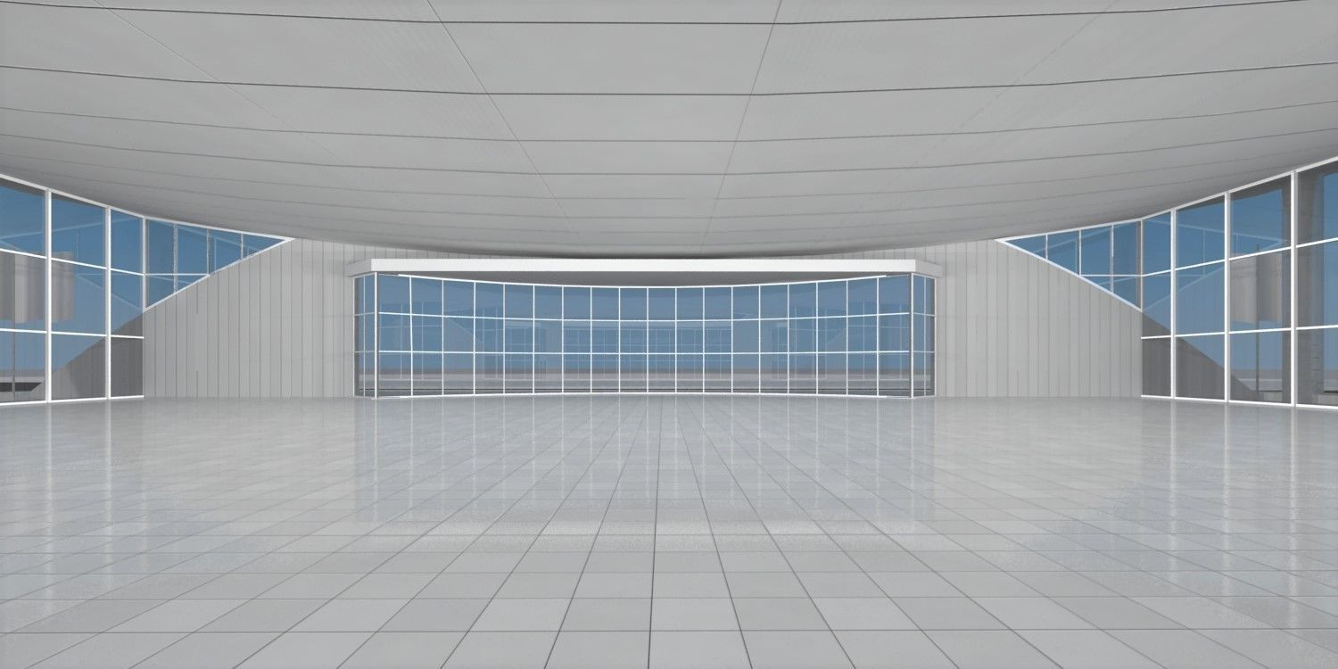 auto mall exterior and interior updated 3D model_5