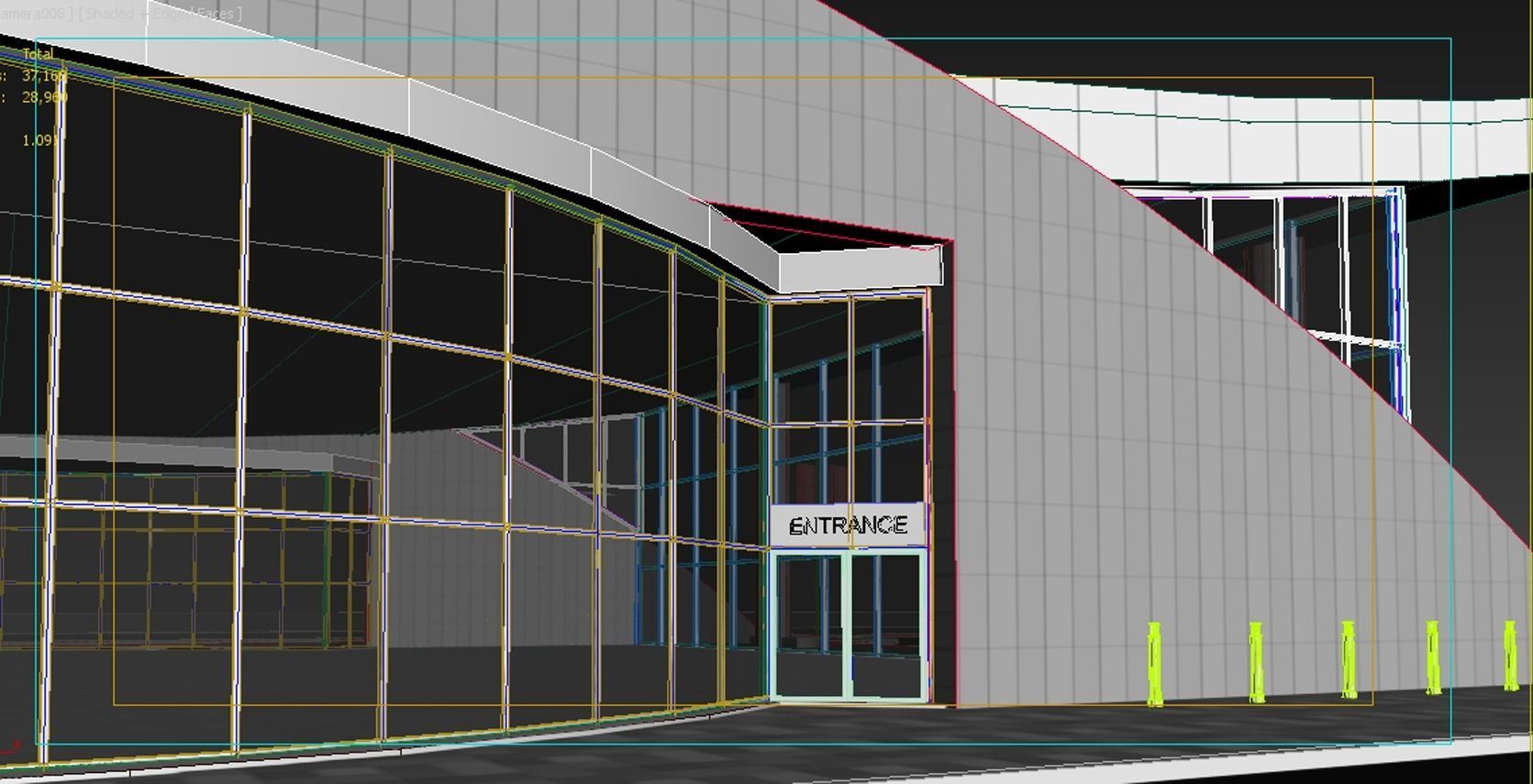 auto mall exterior and interior updated 3D model_10