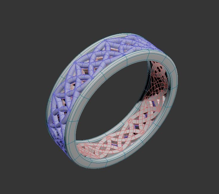 140305 R engagement ring with patterns Pol 3D print model_10