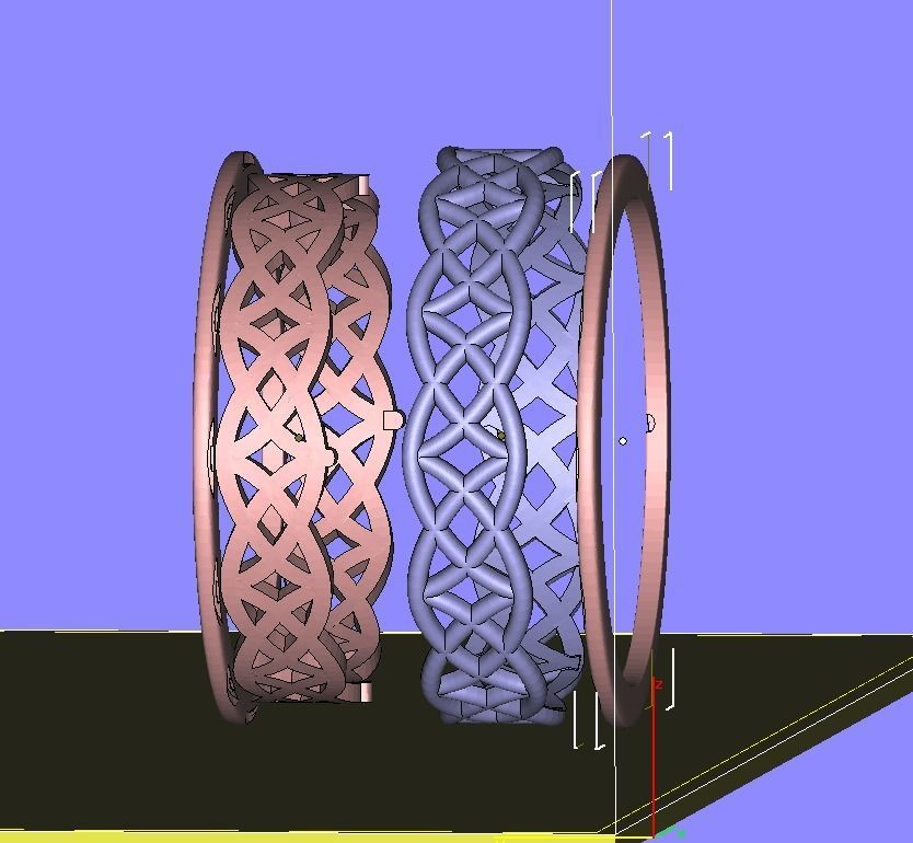 140305 R engagement ring with patterns Pol 3D print model_4