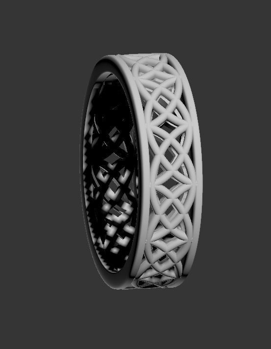 140305 R engagement ring with patterns Pol 3D print model_7