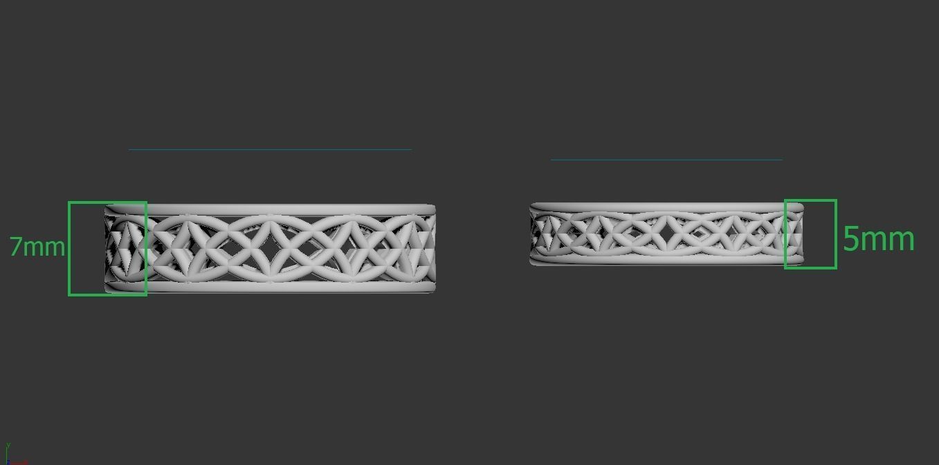 140305 R engagement ring with patterns Pol 3D print model_2