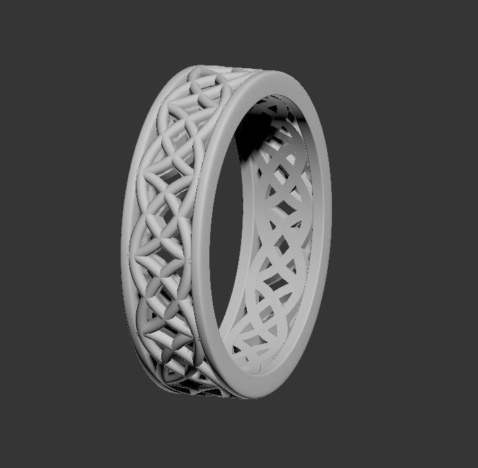 140305 R engagement ring with patterns Pol 3D print model_6