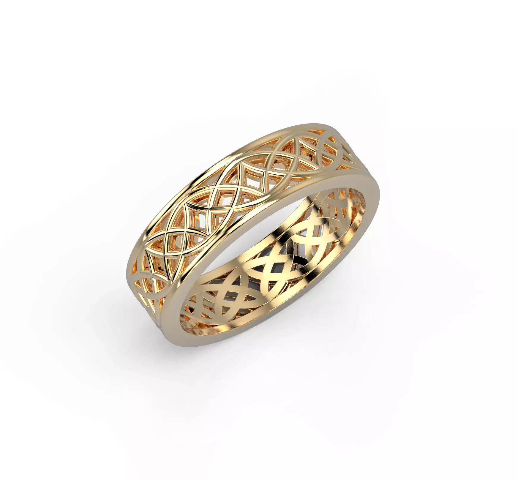 140305 R engagement ring with patterns Pol 3D print model_0
