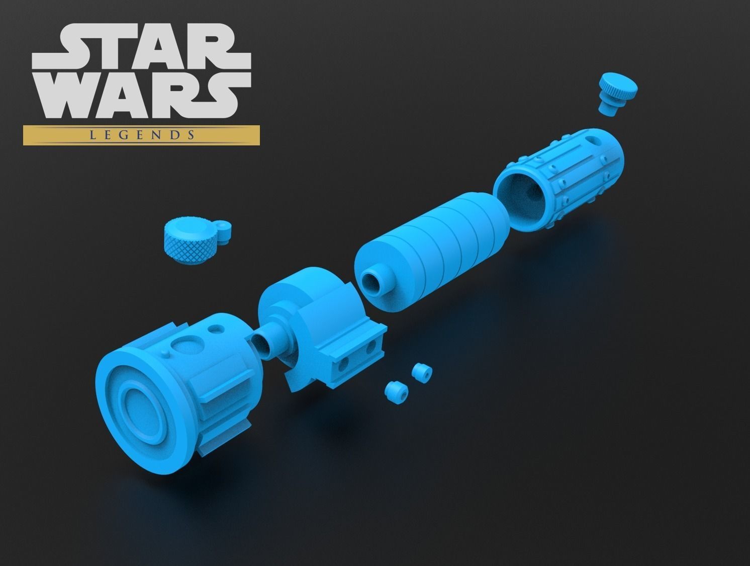 Mara Jade Lightsaber 3D print model_5