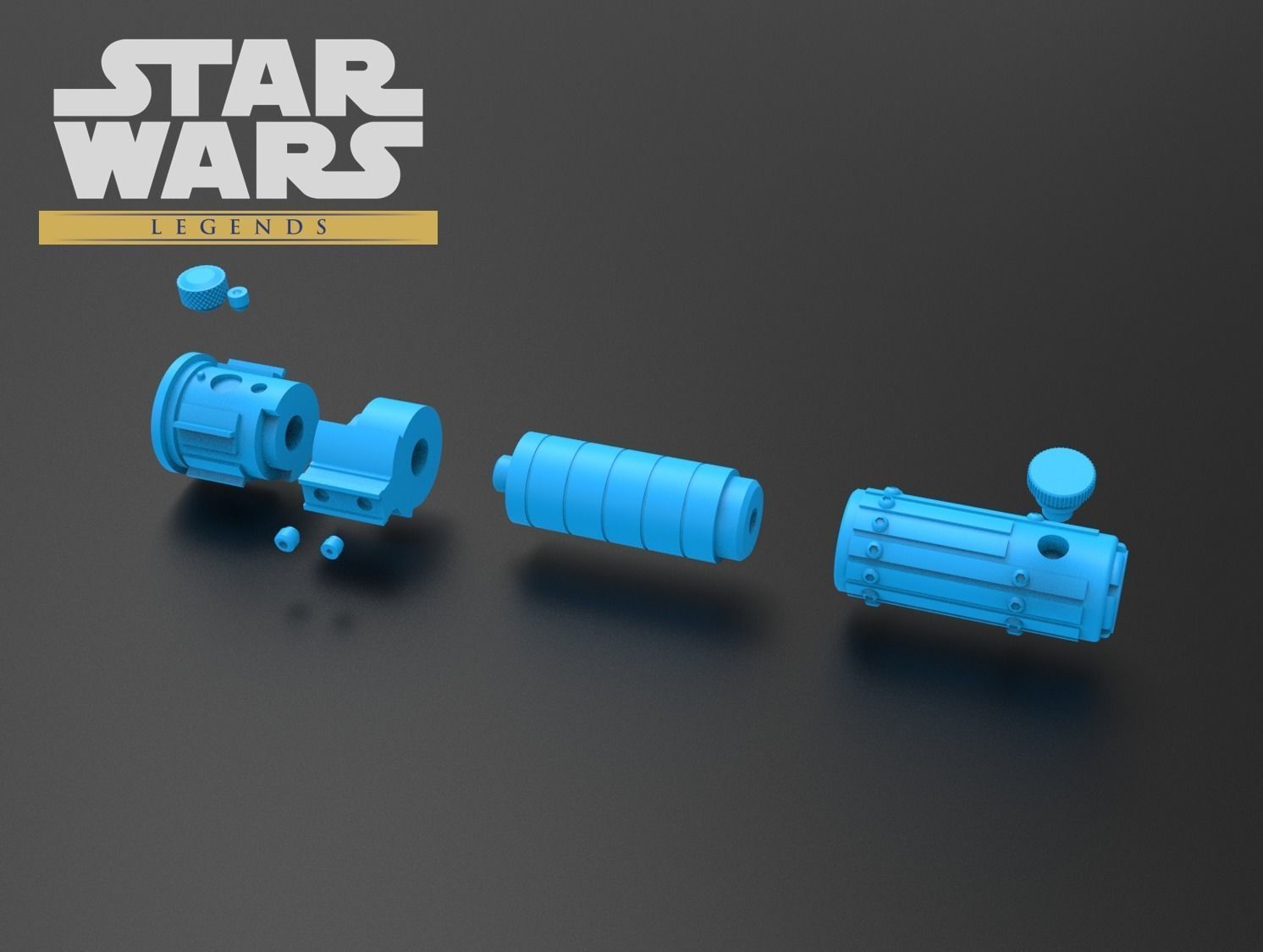 Mara Jade Lightsaber 3D print model_4