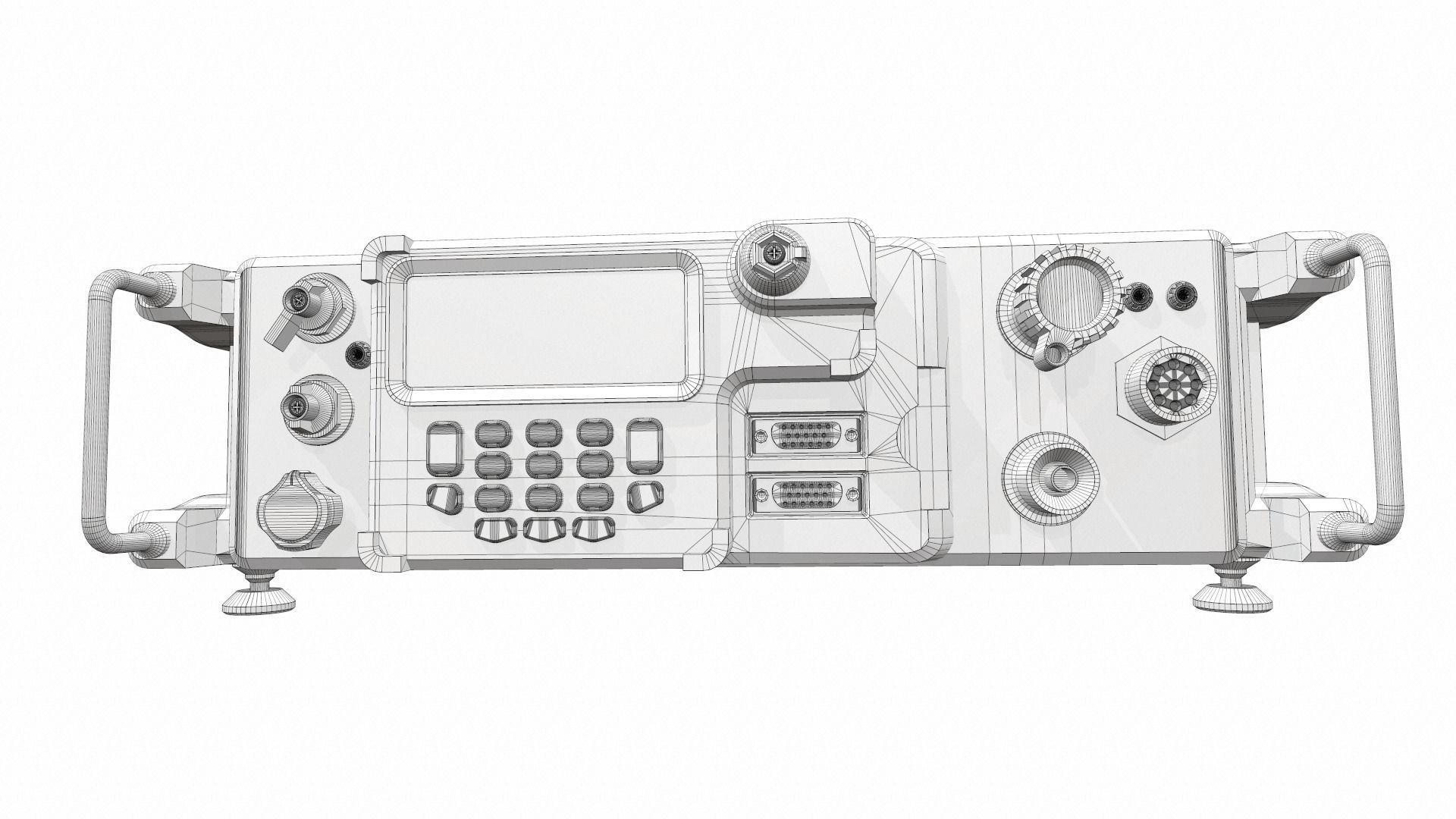 Radio military 4 3D model_9