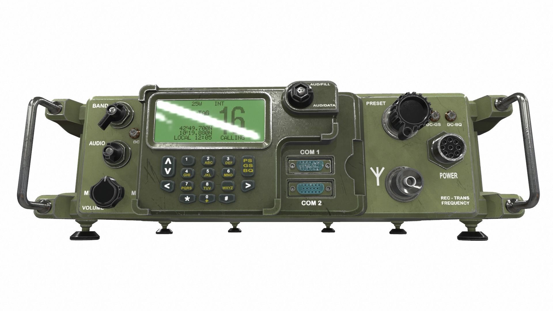 Radio military 4 3D model_1