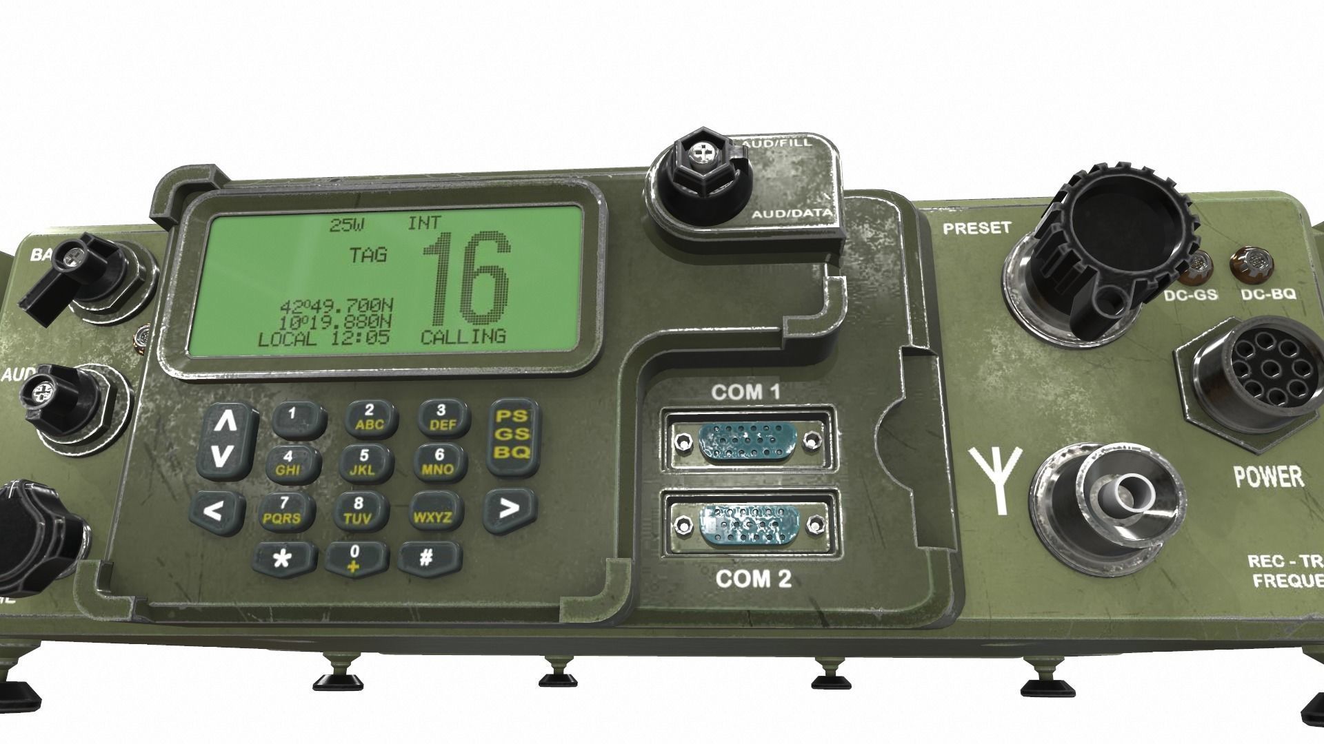 Radio military 4 3D model_8