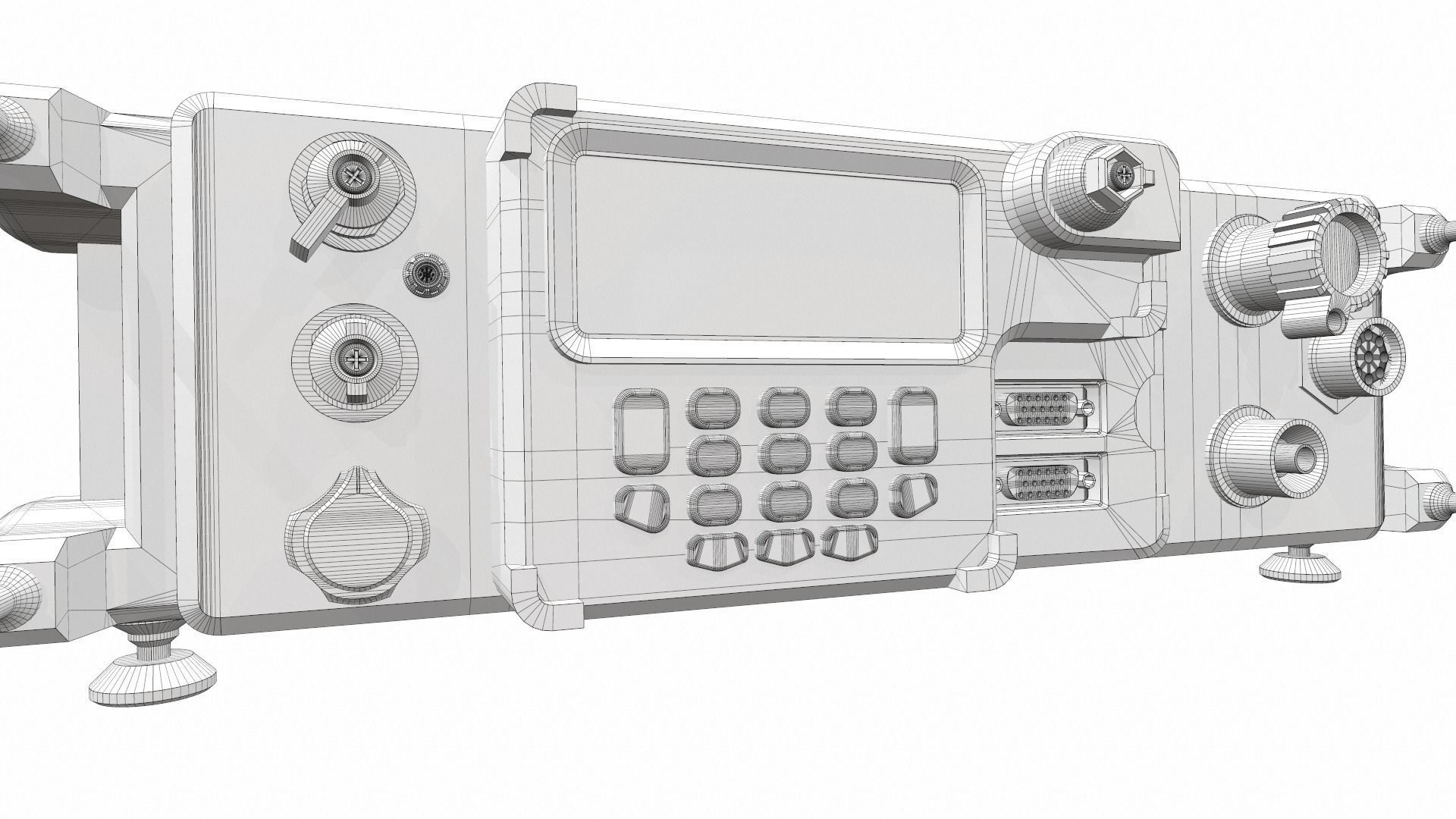Radio military 4 3D model_14