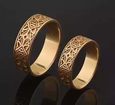wedding rings 3D print model