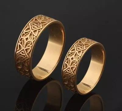wedding rings 3D print model_0