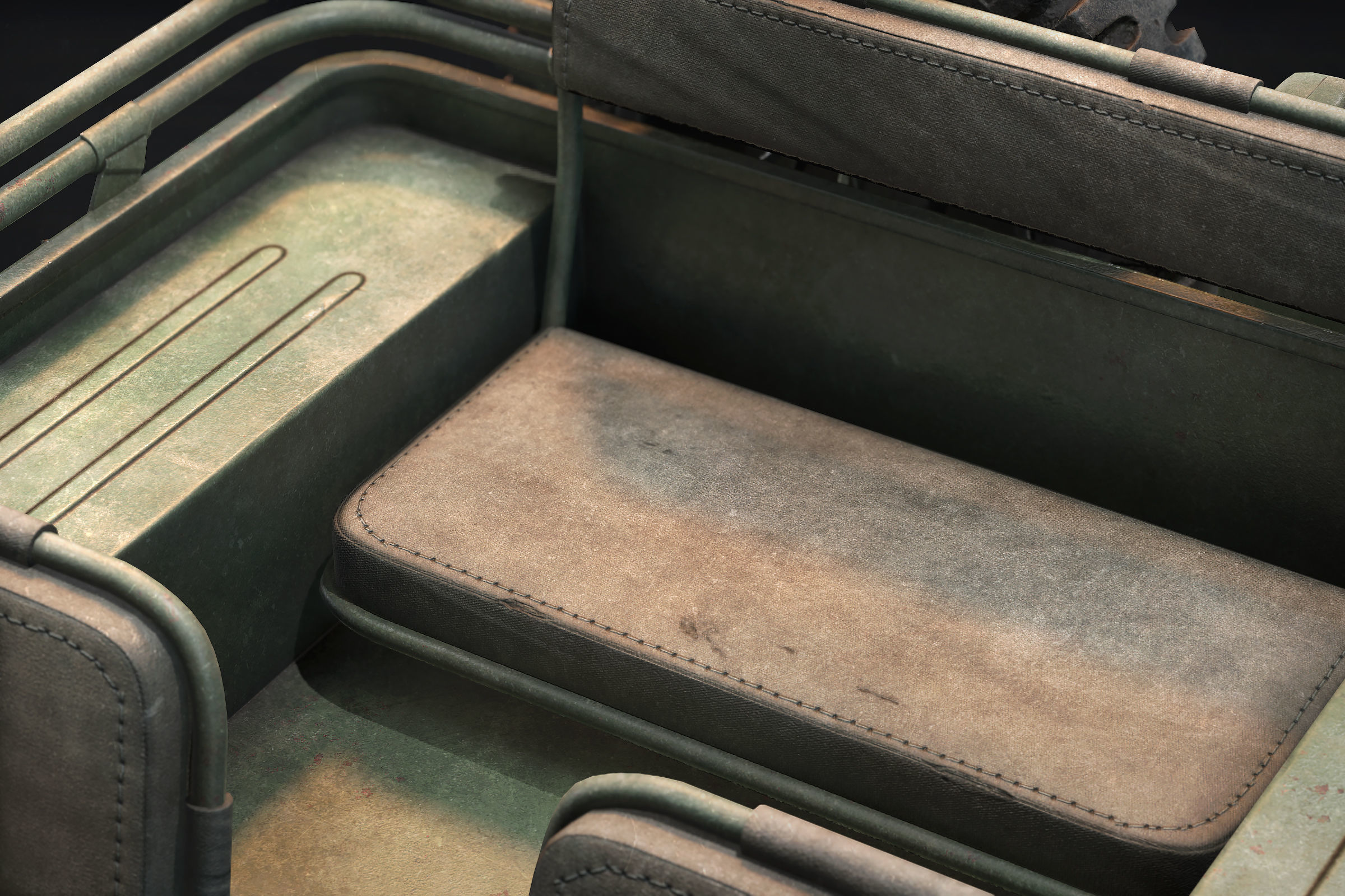 Jeep Willys Low Poly Low-poly 3D model_9