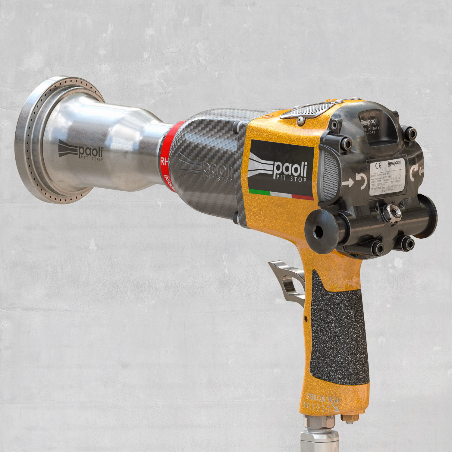 Wheel Gun Paoli Hurricane 3D model_2