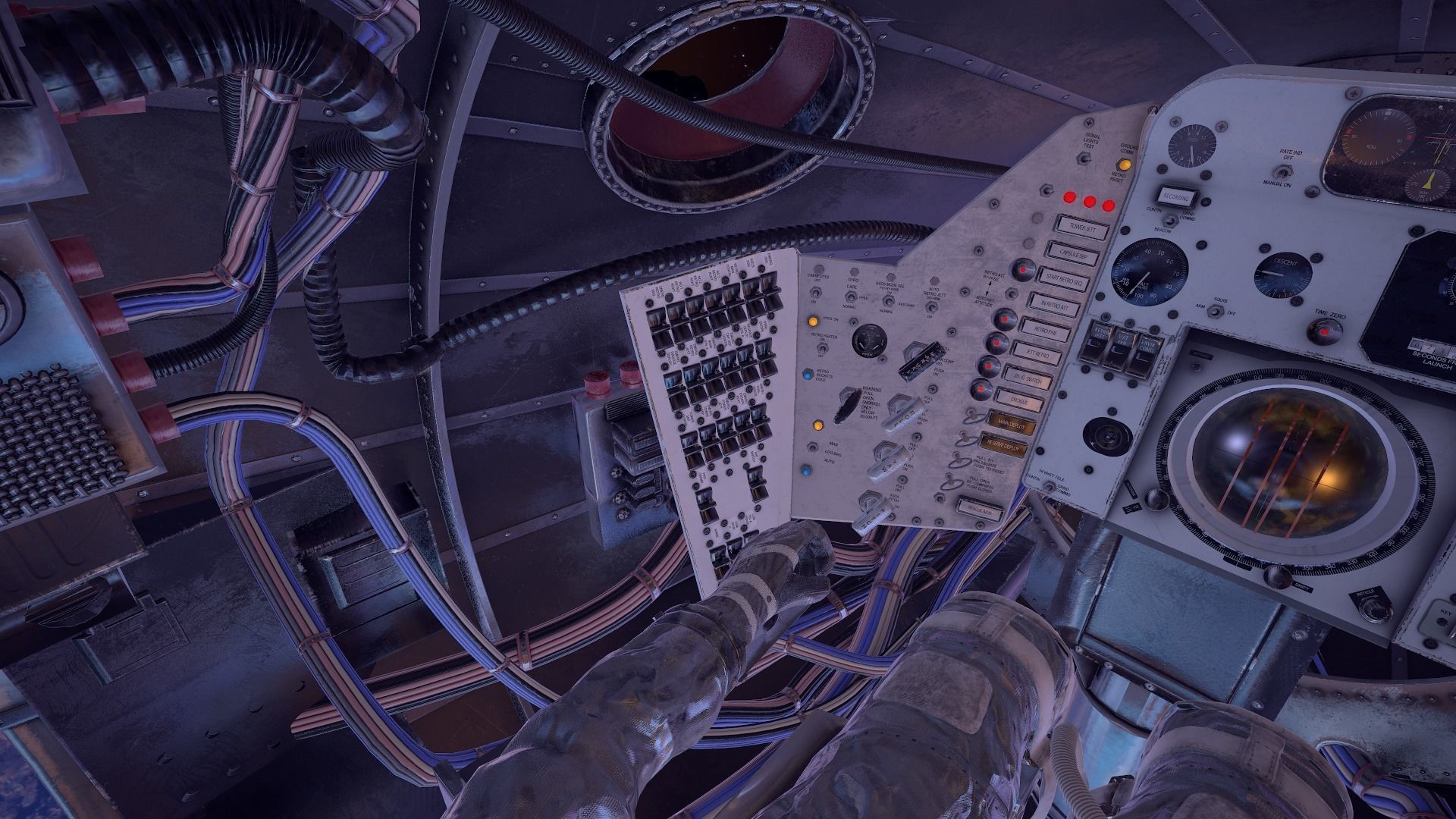 Mercury Redstone Cockpit Low-poly 3D model_4