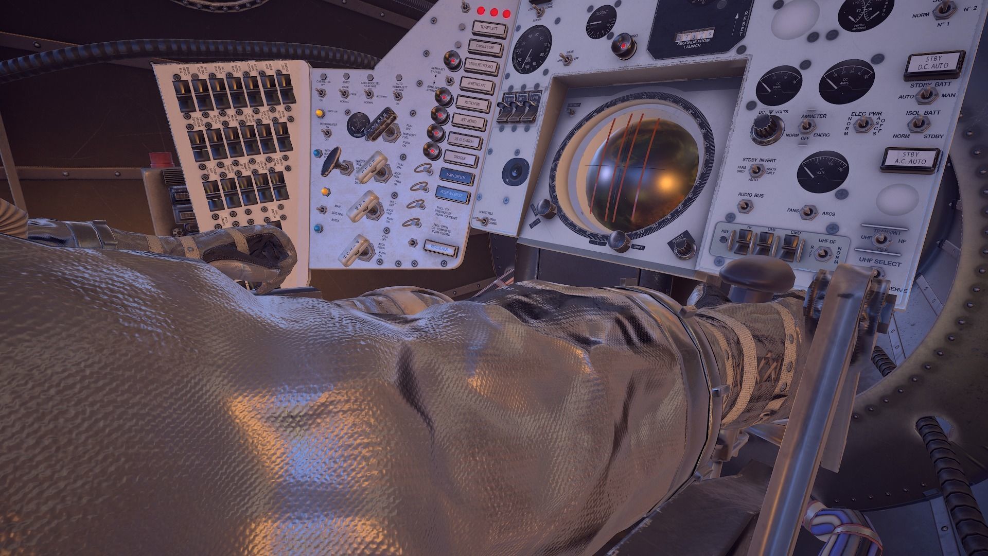 Mercury Redstone Cockpit Low-poly 3D model_34