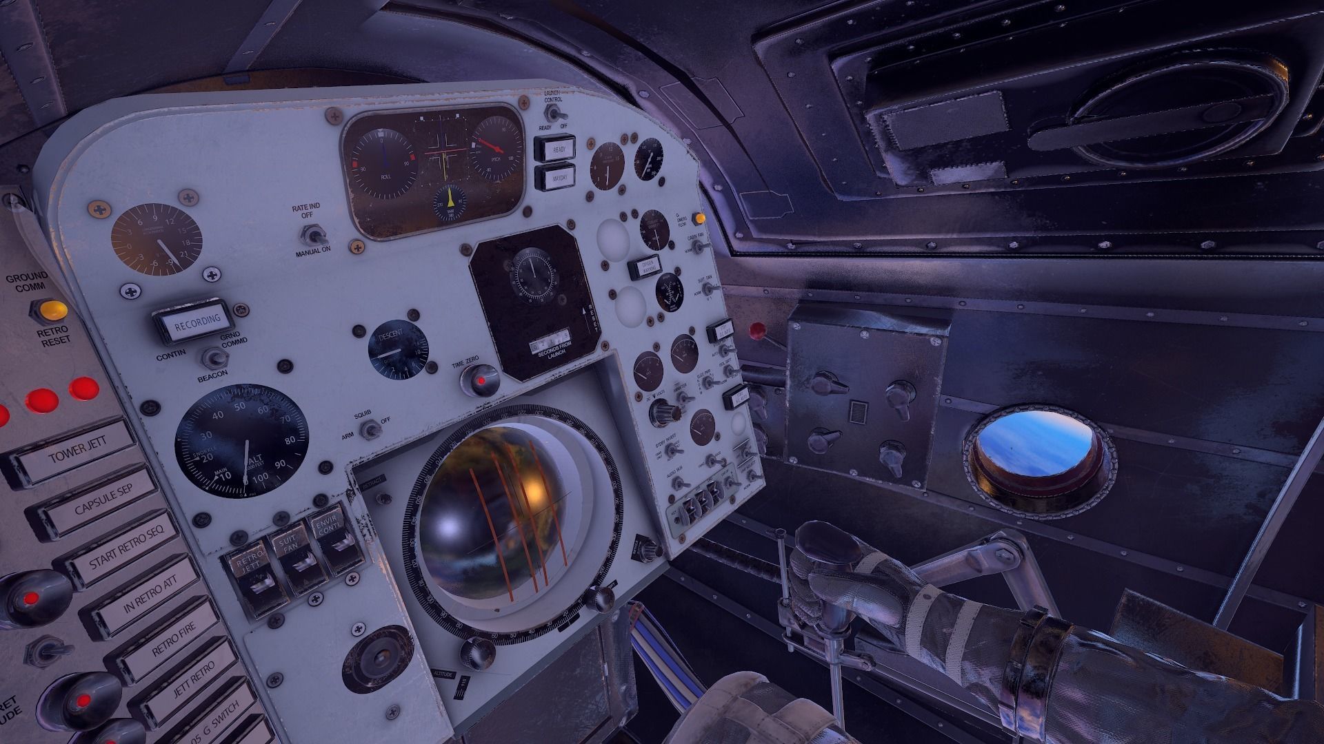 Mercury Redstone Cockpit Low-poly 3D model_40