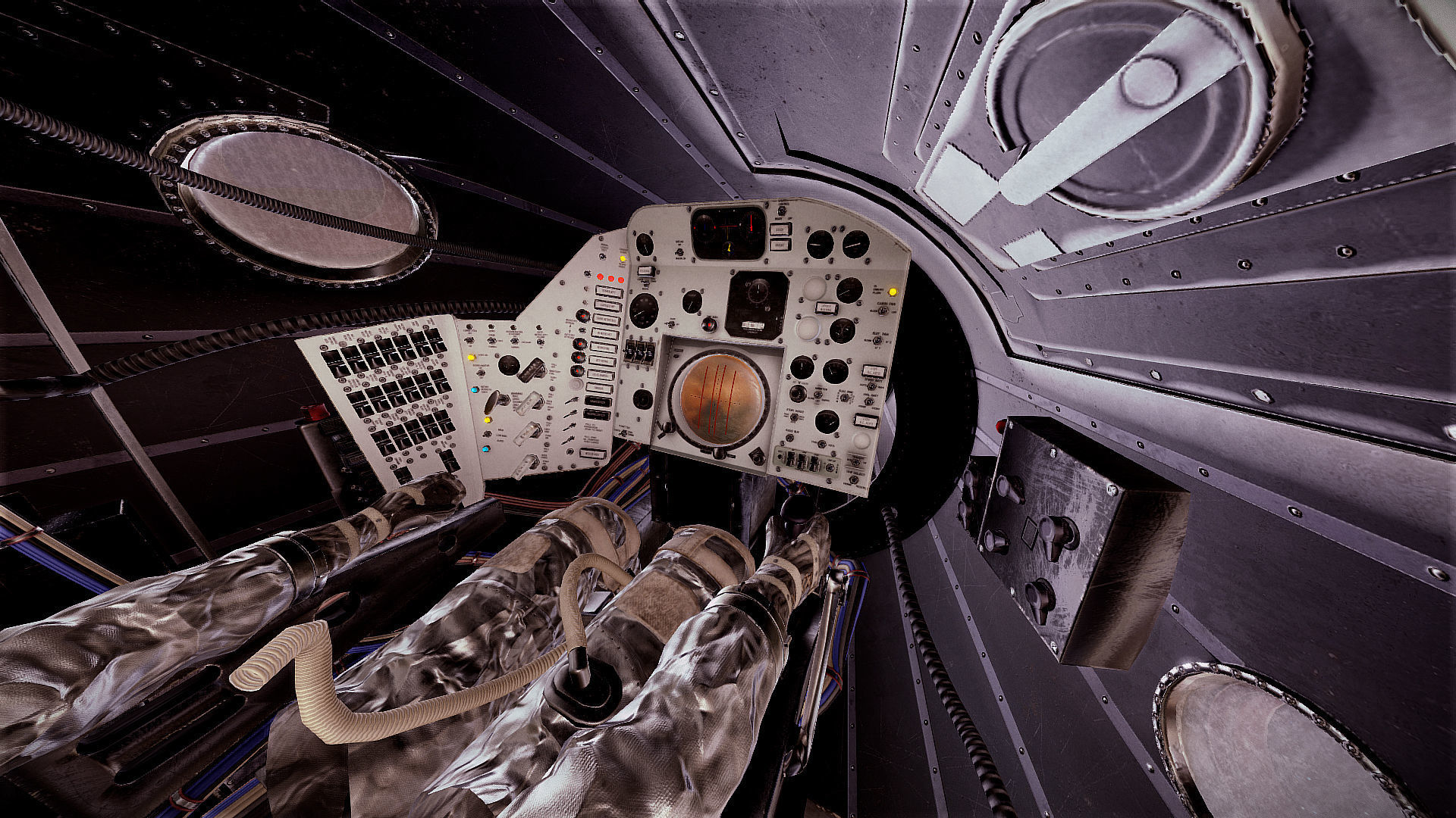 Mercury Redstone Cockpit Low-poly 3D model_16