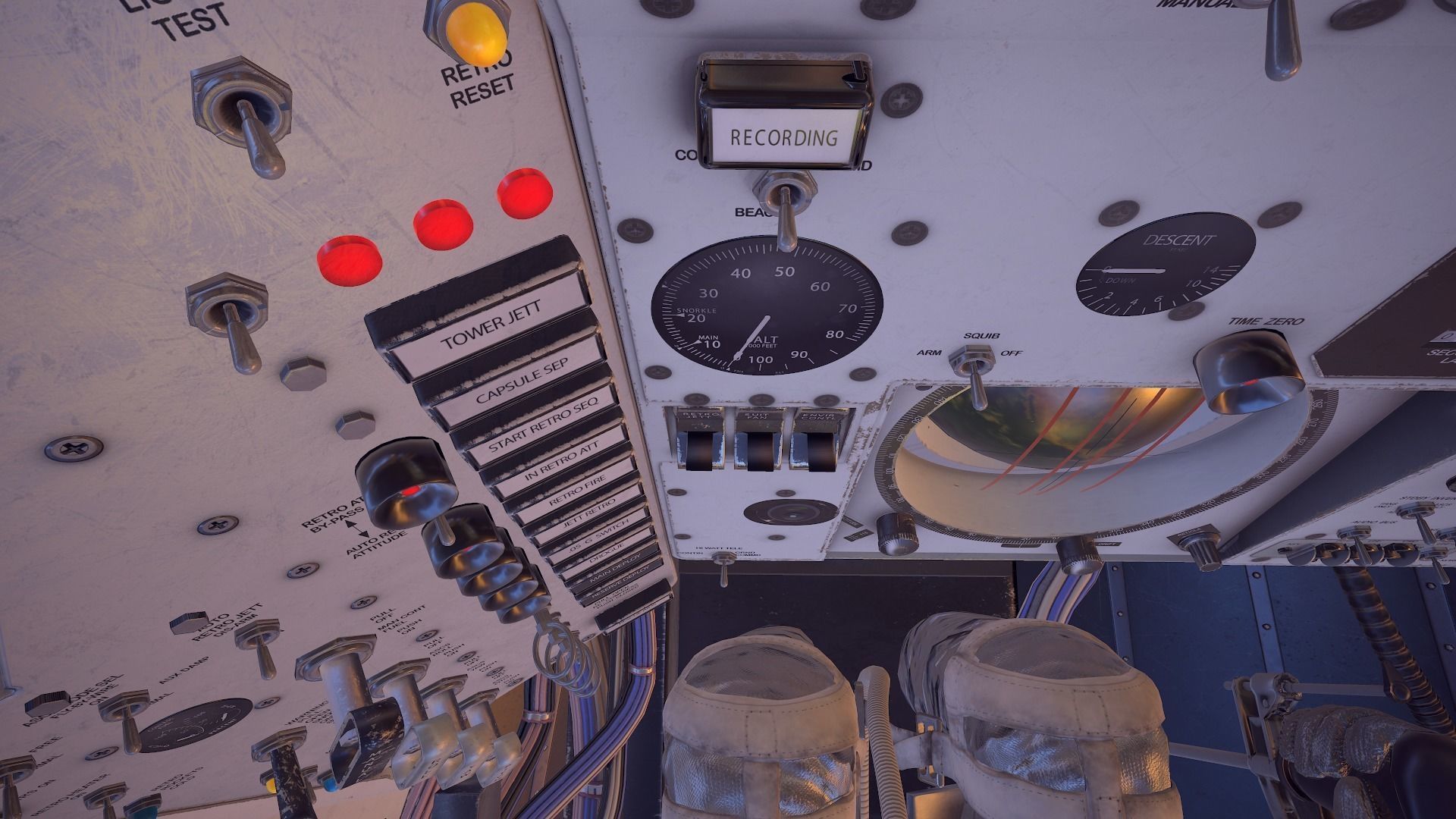 Mercury Redstone Cockpit Low-poly 3D model_36