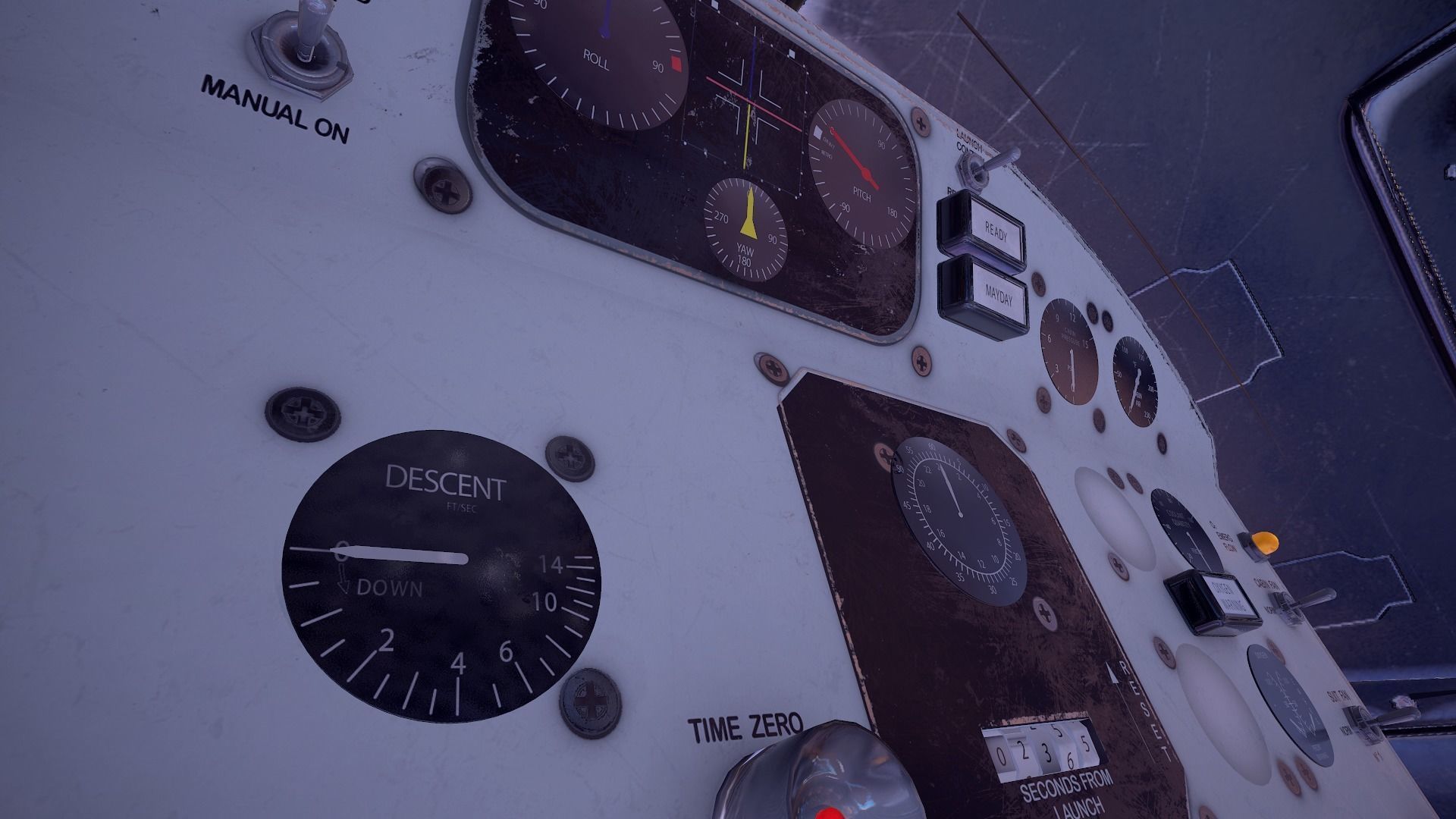 Mercury Redstone Cockpit Low-poly 3D model_22