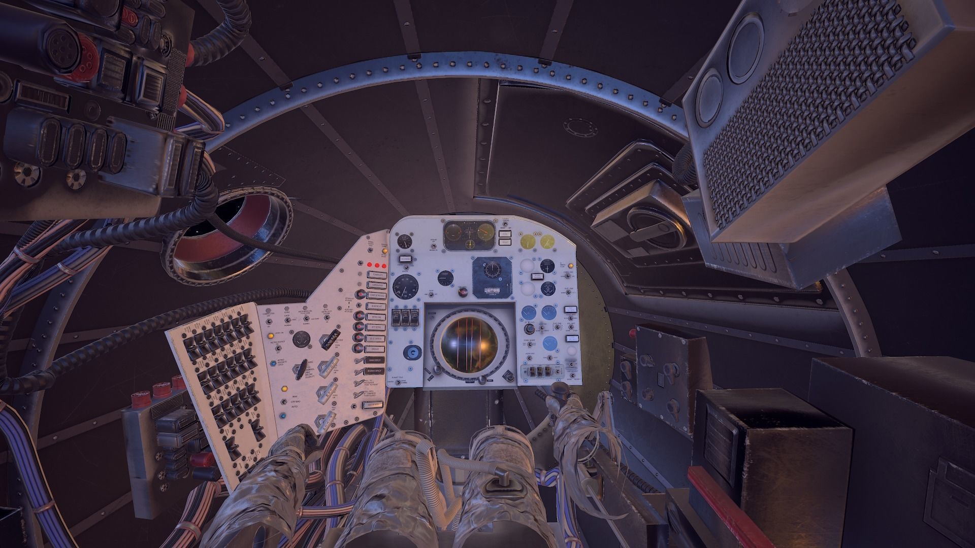 Mercury Redstone Cockpit Low-poly 3D model_32