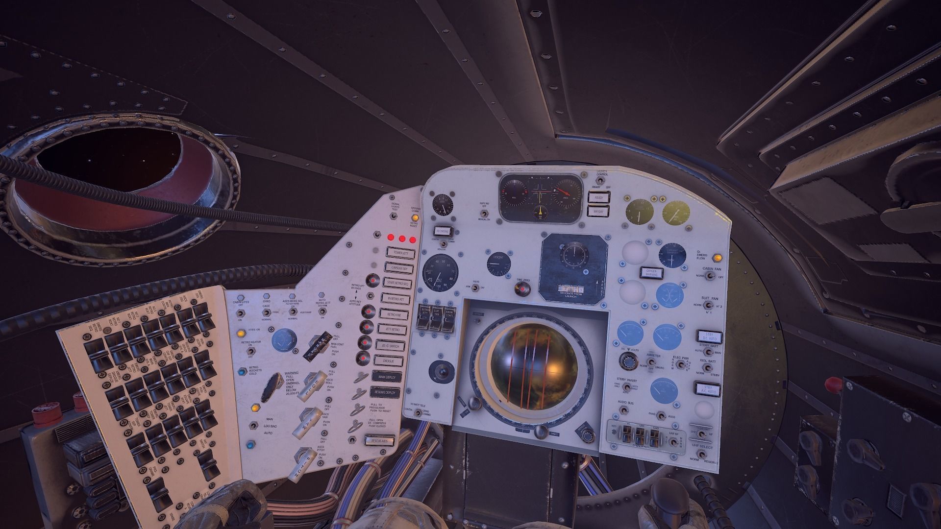 Mercury Redstone Cockpit Low-poly 3D model_24
