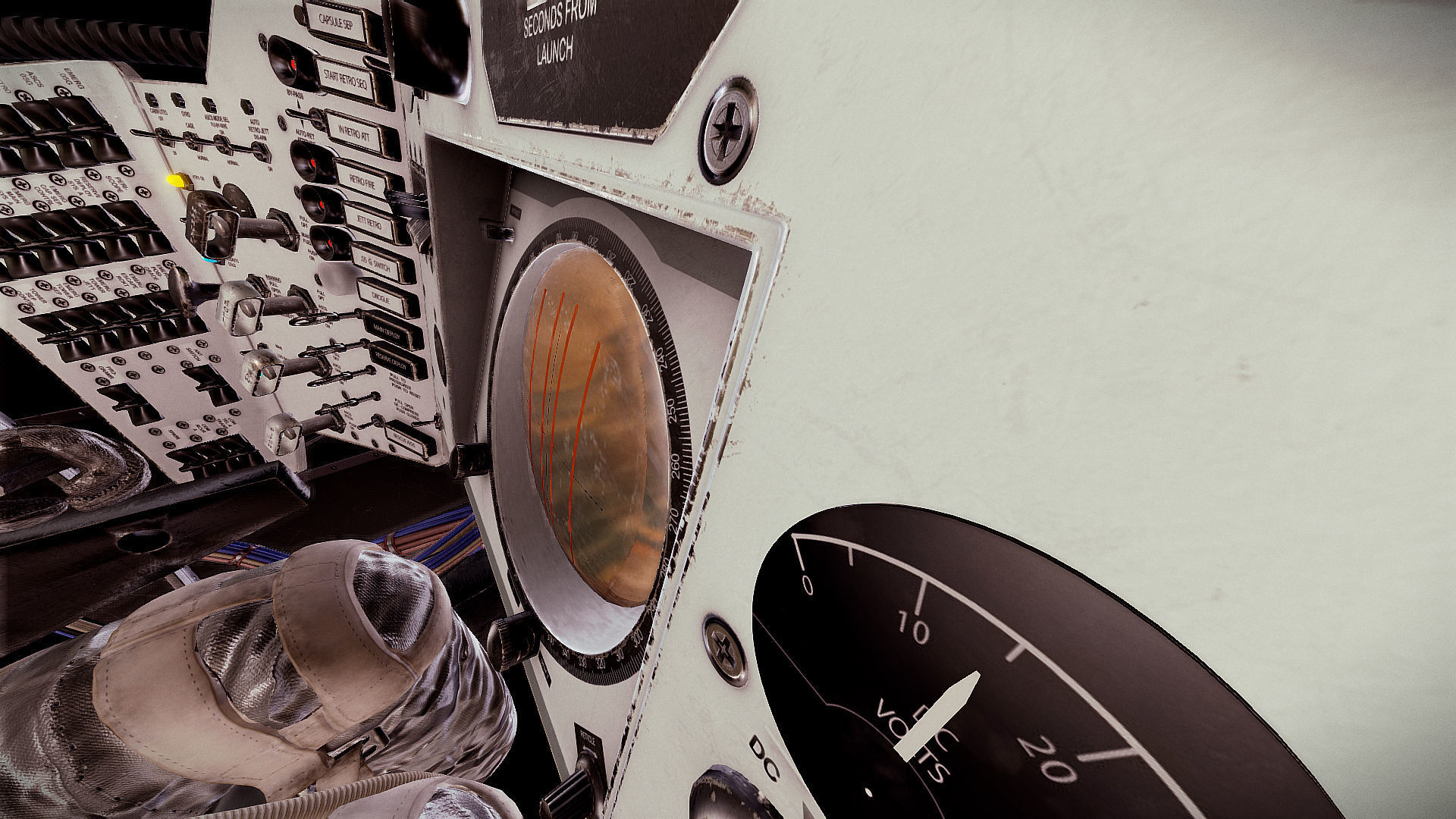 Mercury Redstone Cockpit Low-poly 3D model_9