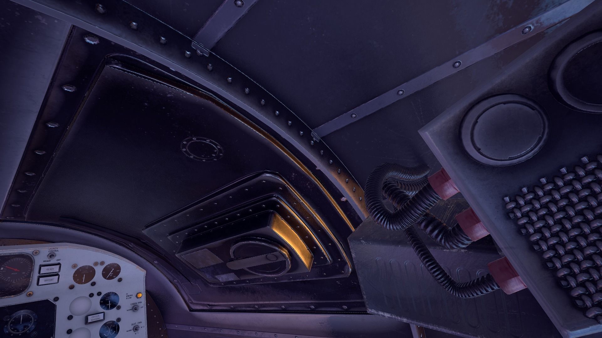 Mercury Redstone Cockpit Low-poly 3D model_19