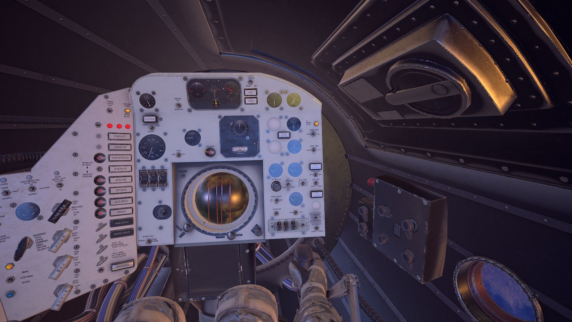 Mercury Redstone Cockpit Low-poly 3D model_28