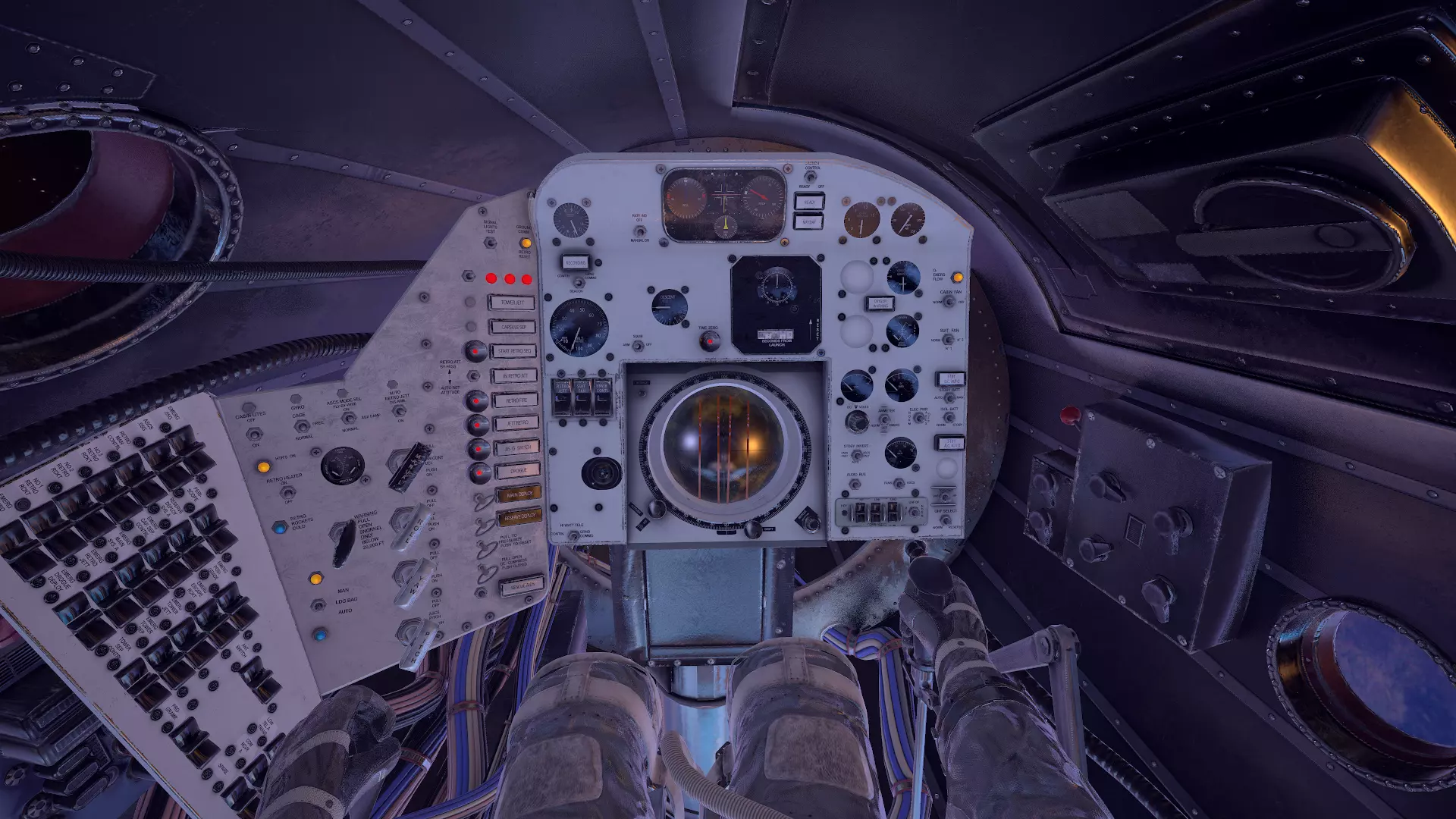 Mercury Redstone Cockpit Low-poly 3D model_0