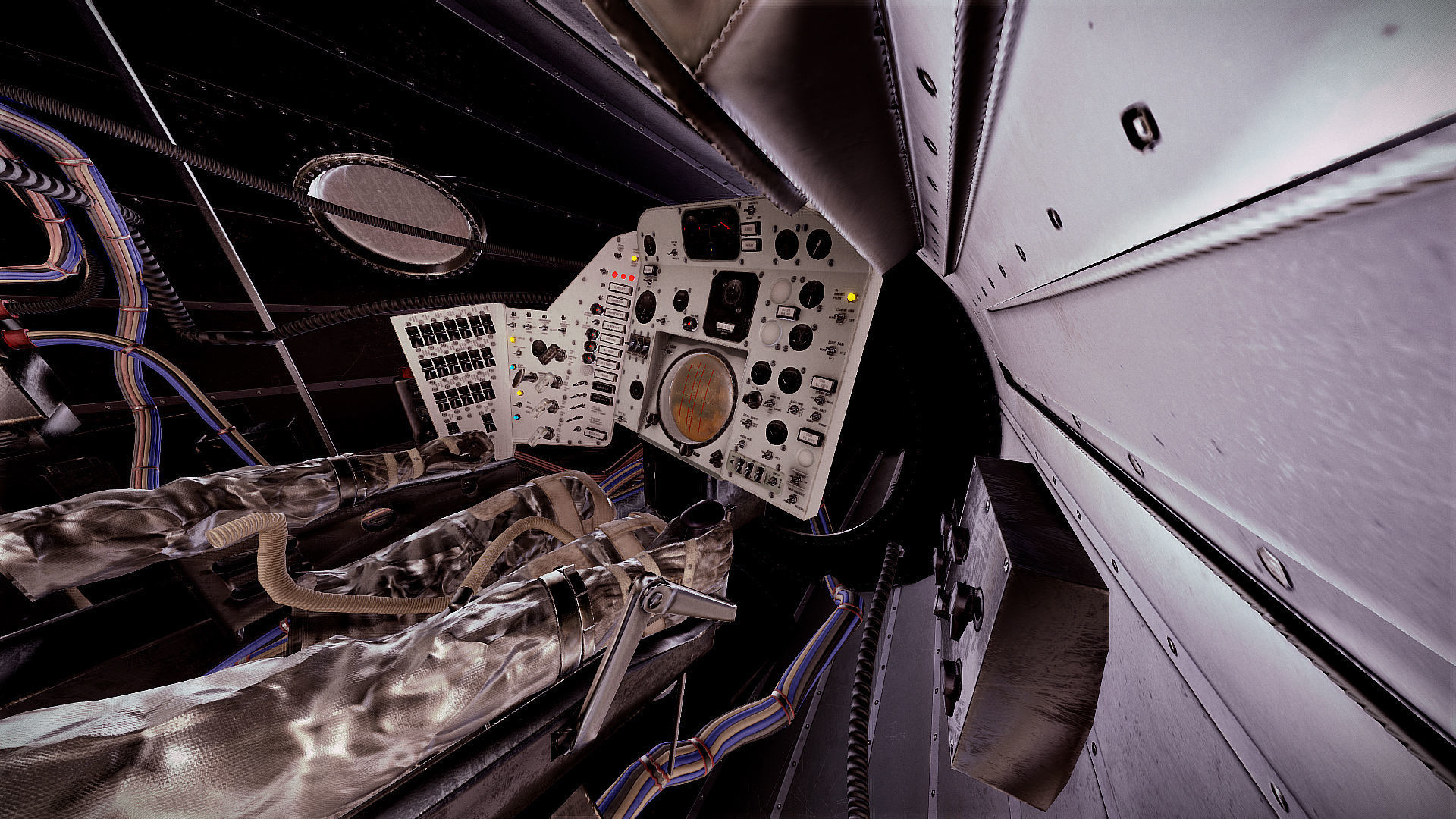 Mercury Redstone Cockpit Low-poly 3D model_11