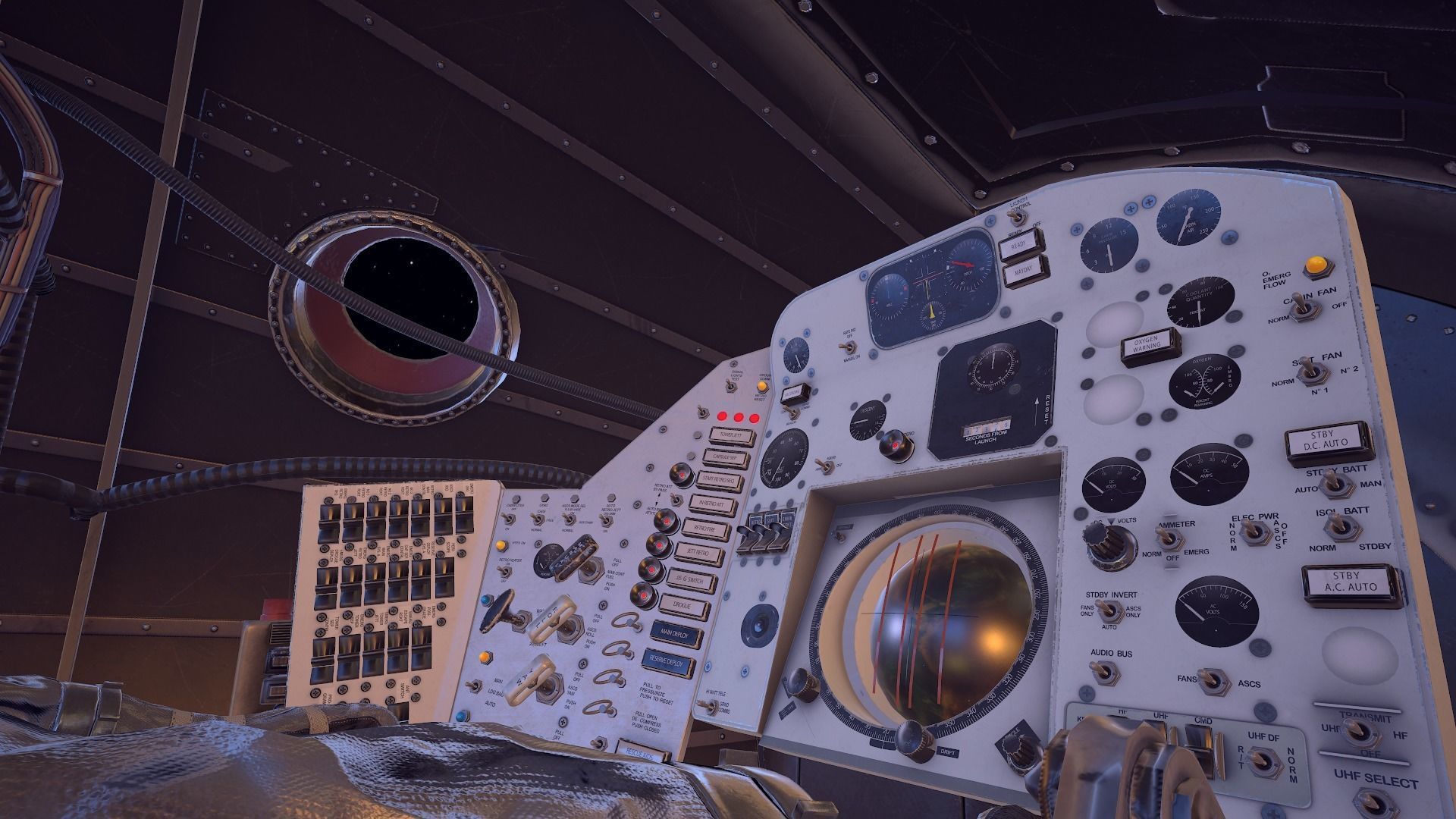 Mercury Redstone Cockpit Low-poly 3D model_33