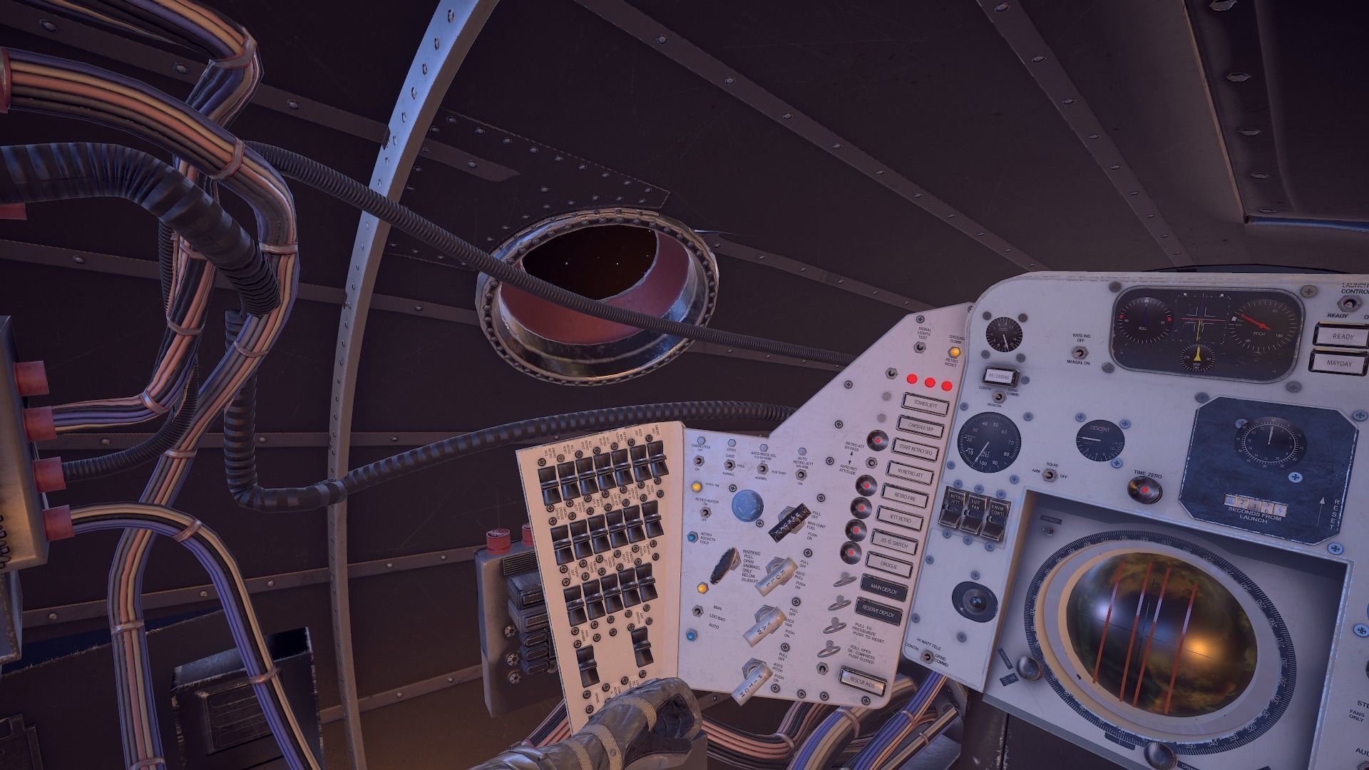 Mercury Redstone Cockpit Low-poly 3D model_26