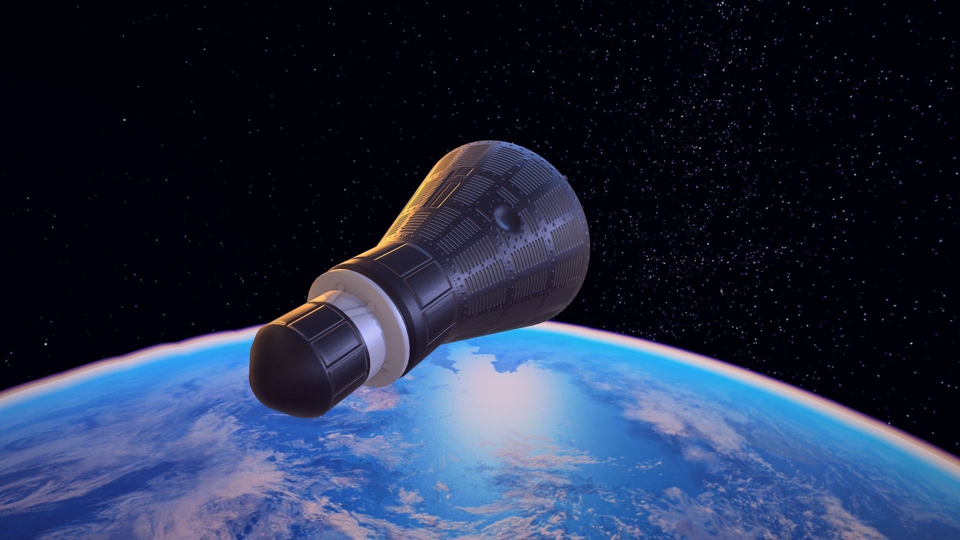 Mercury Redstone Cockpit Low-poly 3D model_31